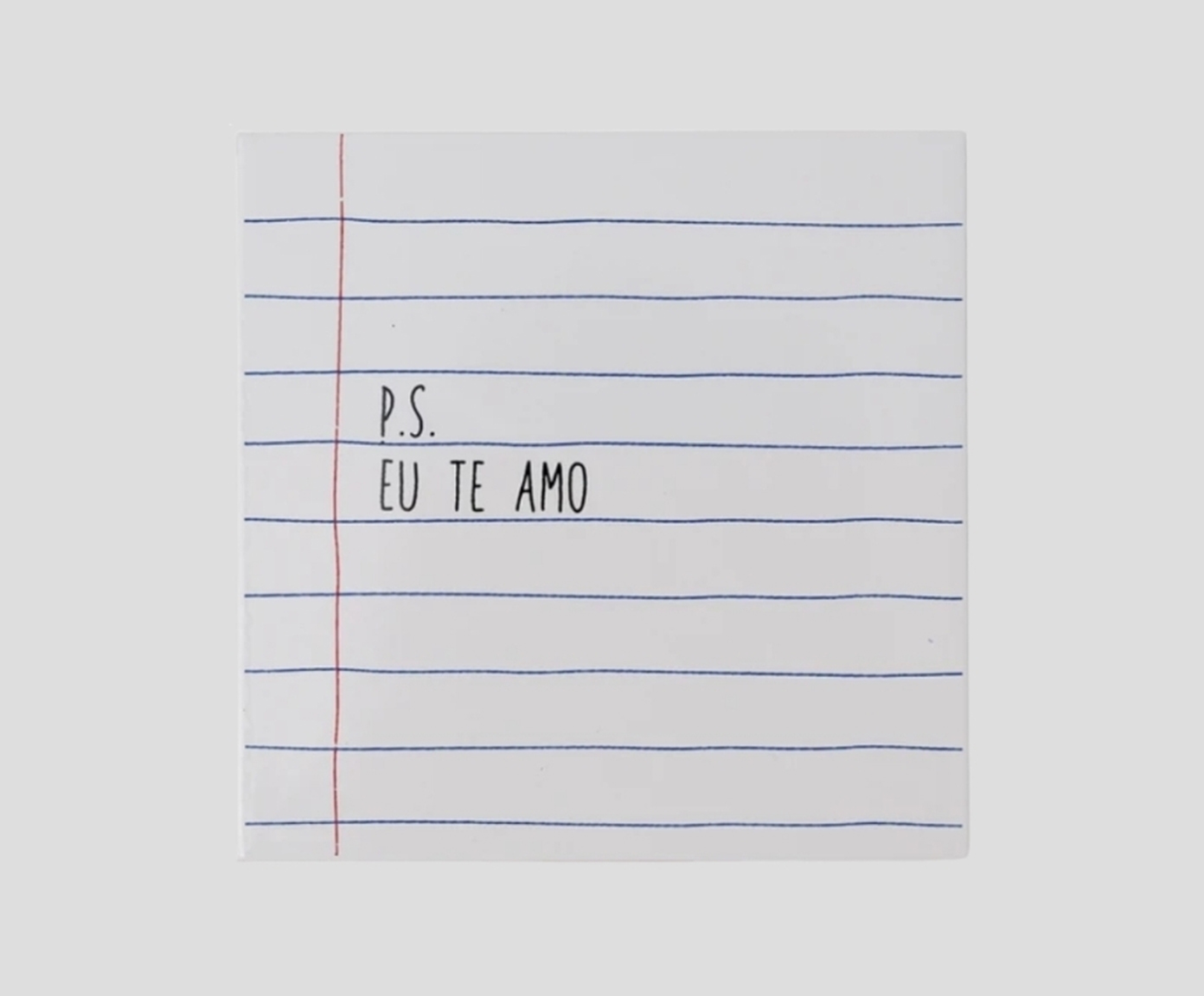 Azulejo Decorativo "P.S. Eu Te Amo" - image 1