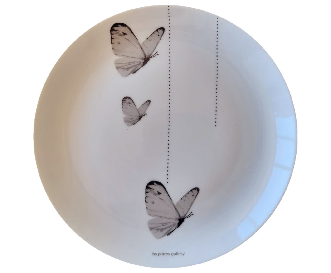 Prato de Porcelana Borboletas - image 0
