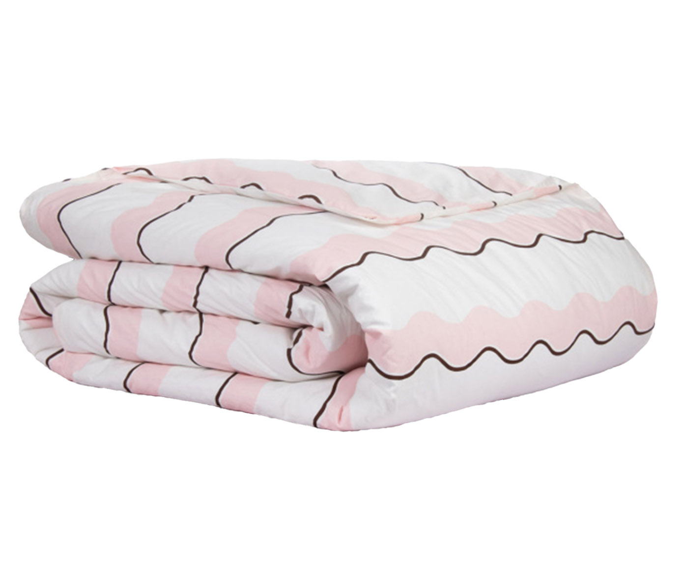 Duvet Percalle Estampado Wave Rose 200 Fios - image 0