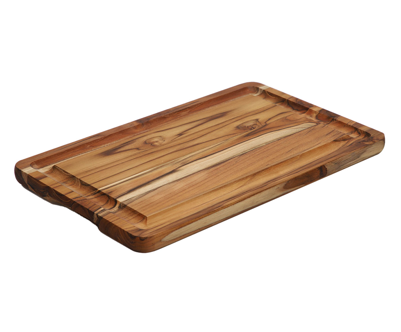 T&aacute;bua para Churrasco com Canaleta em Madeira Saymon - Natural - image 1