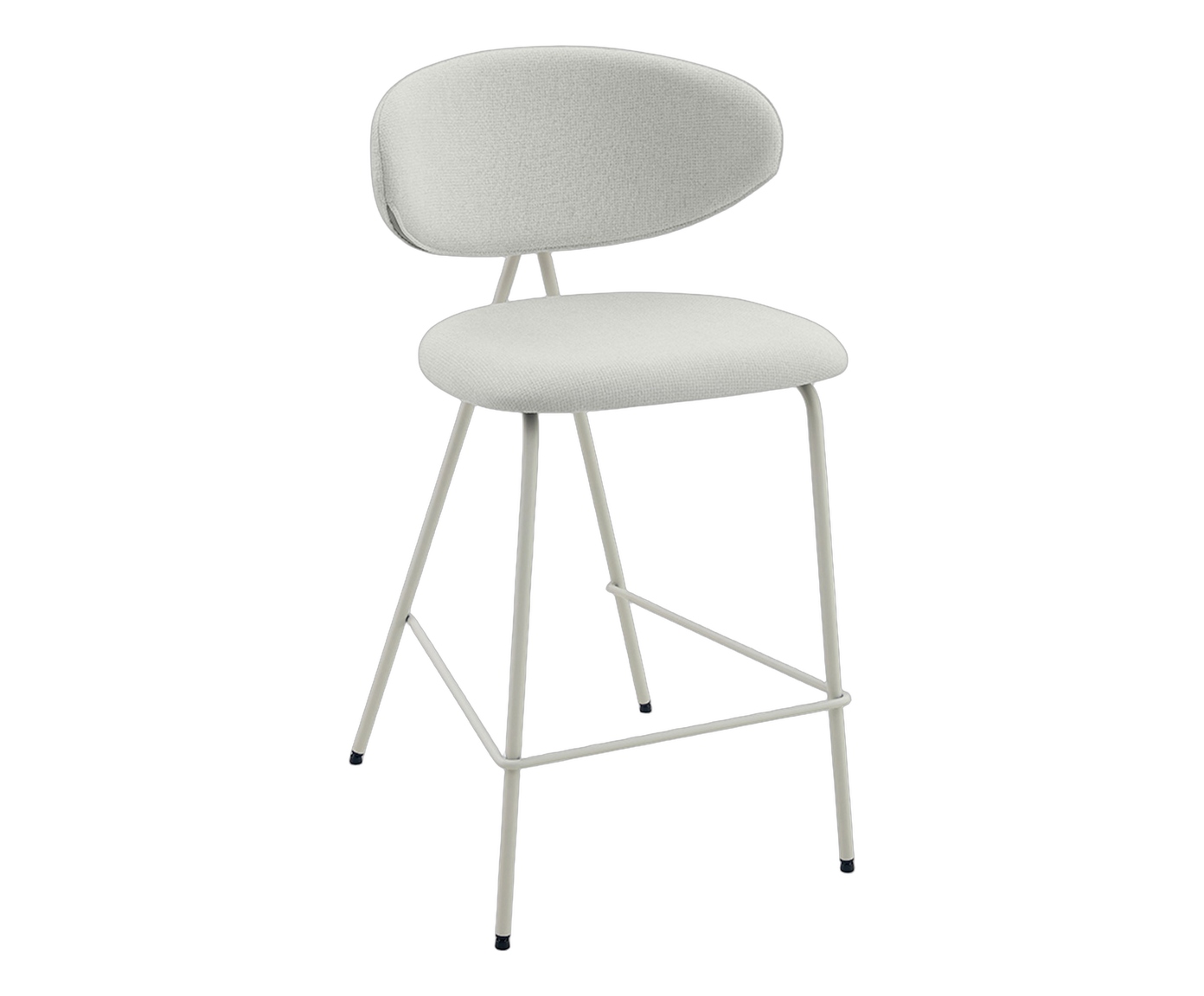 Banqueta Pilar Tecido Off White Base Off White - image 0