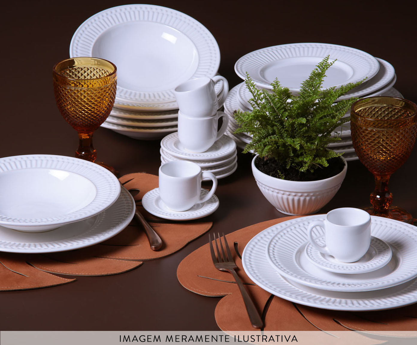 Aparelho de Jantar Roma Branco image number 7