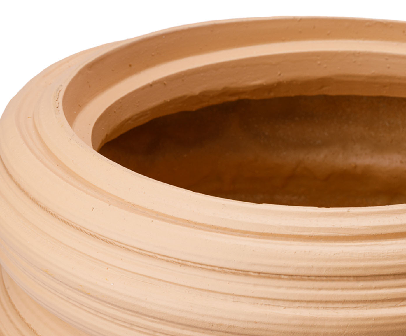 Vaso Cer&ecirc;mico Redemoinho Bege image number 2