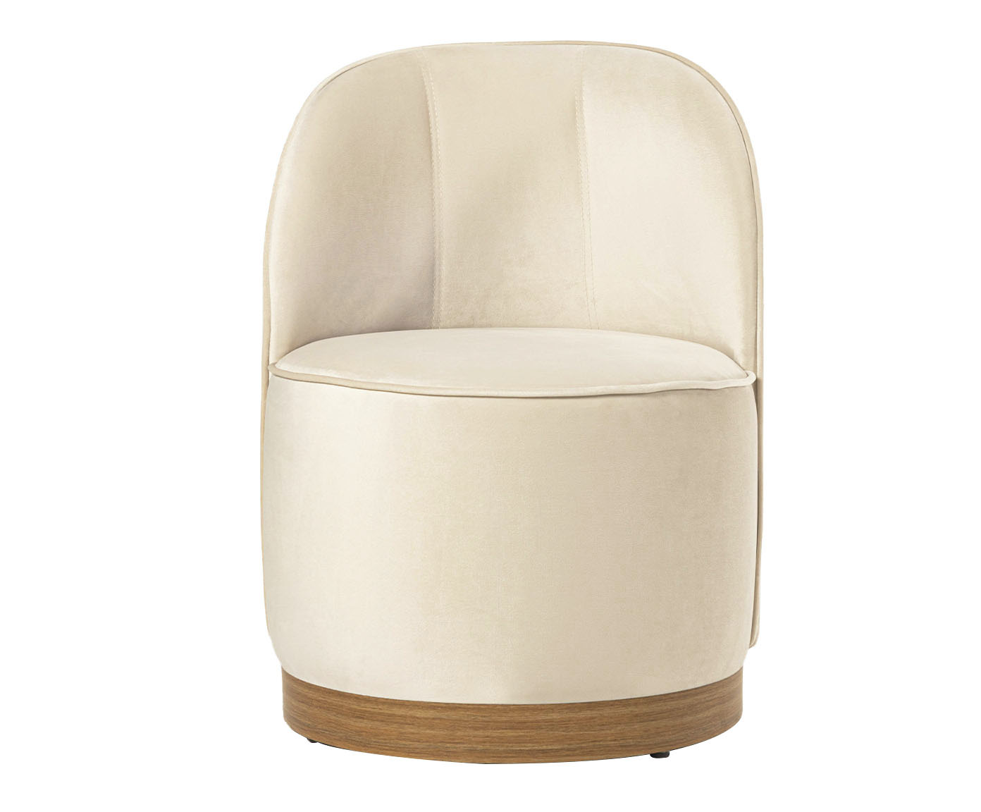 Poltrona em Veludo Harlow Off White image number 2