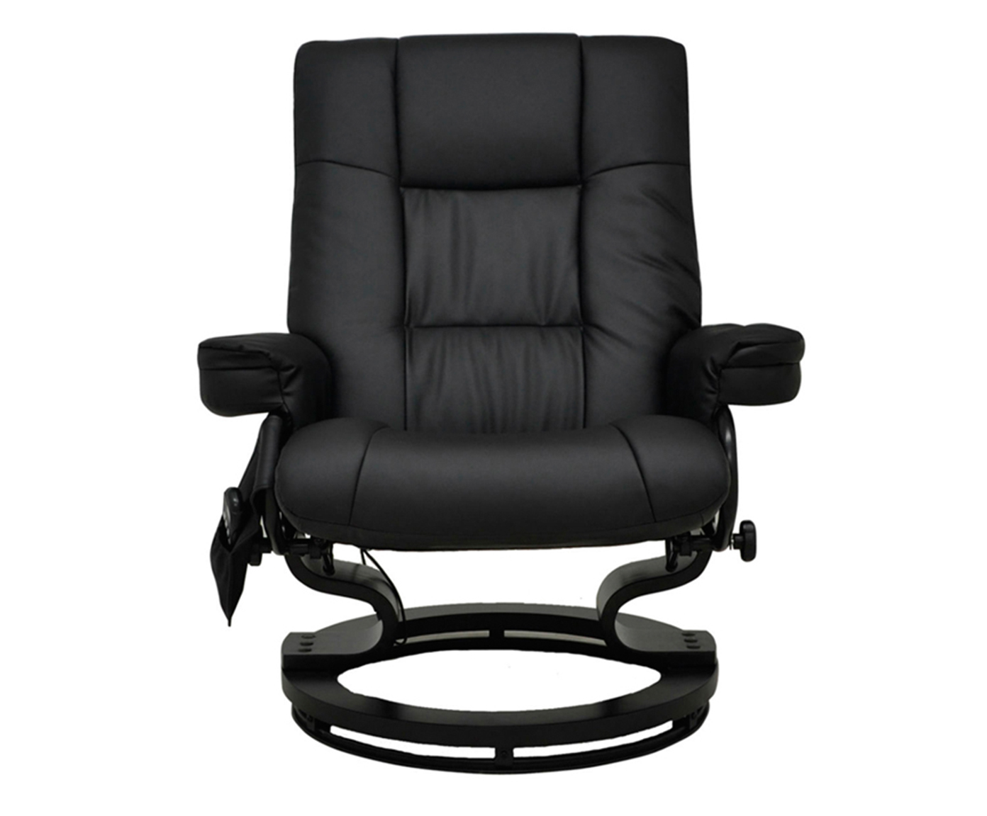 Poltrona de Massagem com Pufe Minsa Preta Bivolt image number 2
