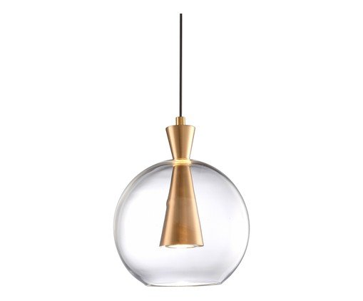 Pendente Greppi Transparente e Dourado - image 0