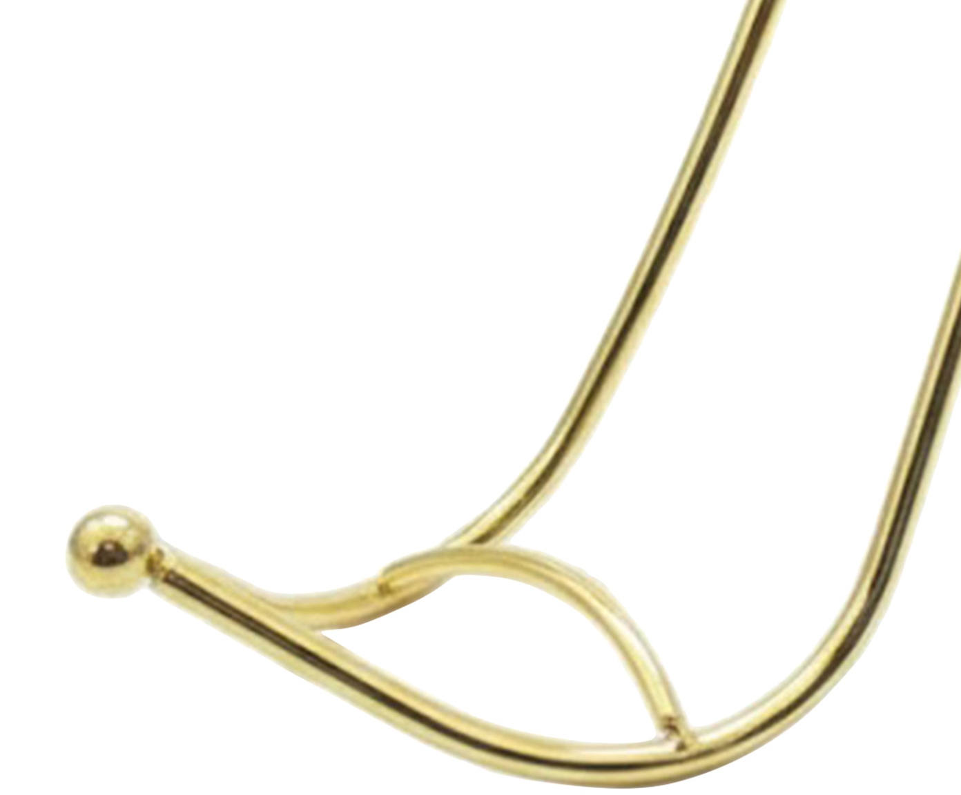 Suporte para 1 garrafa de vinho em metal dourado image number 2