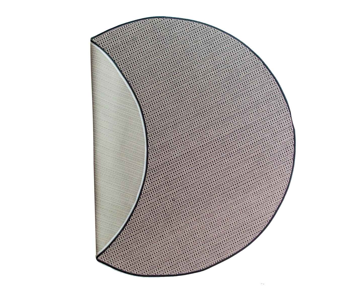 Tapete Redondo Artesanal Look Jacquard Ibisco - image 1