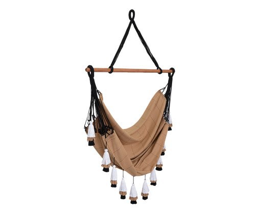 Poltrona Suspensa com Tassel Tri Tribo - Areia image number 2