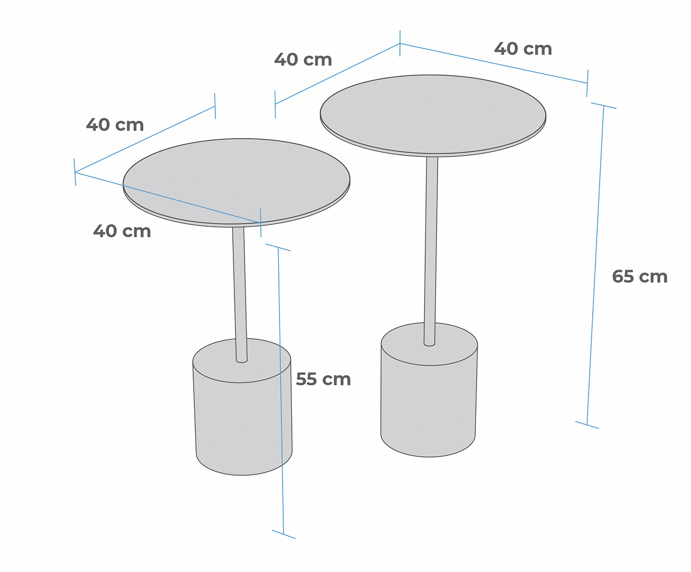 Conjunto Mesa de Canto Parma Fendy - image 1