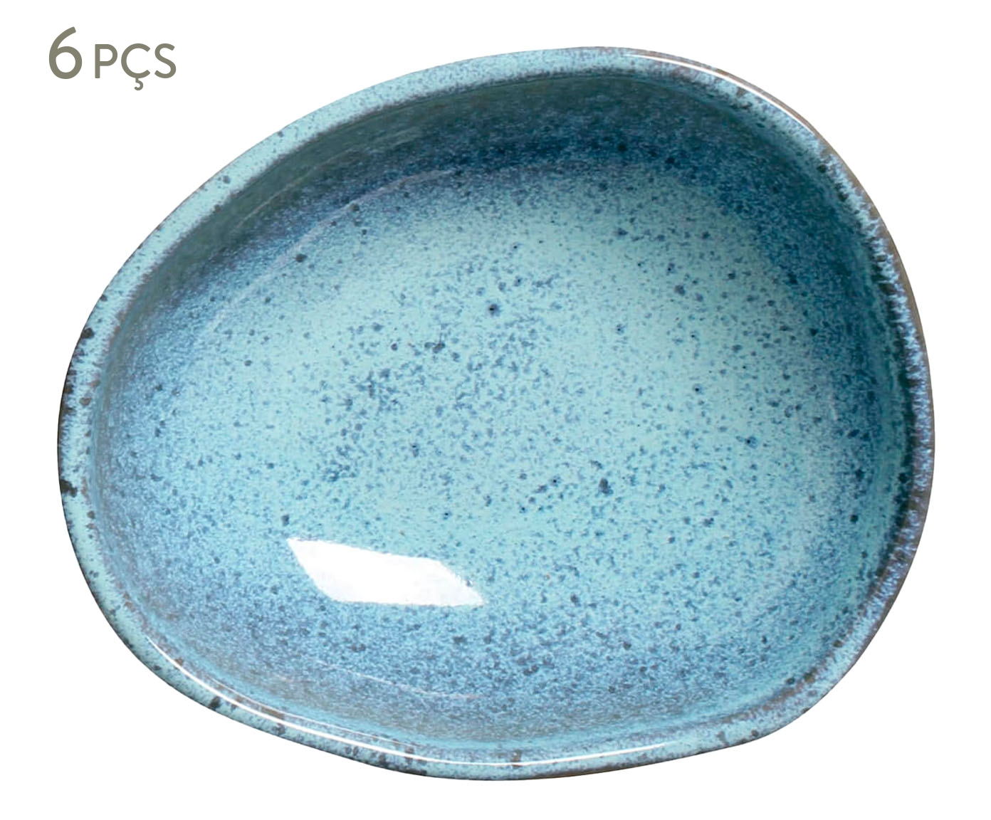 Jogo de Cumbucas Oval Org&acirc;nico Breeze Azul Claro - image 0