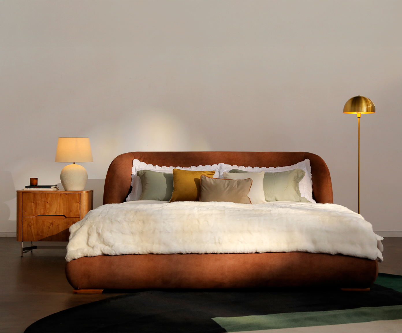 Cama Lumie Veludo Soft Cinza image number 15