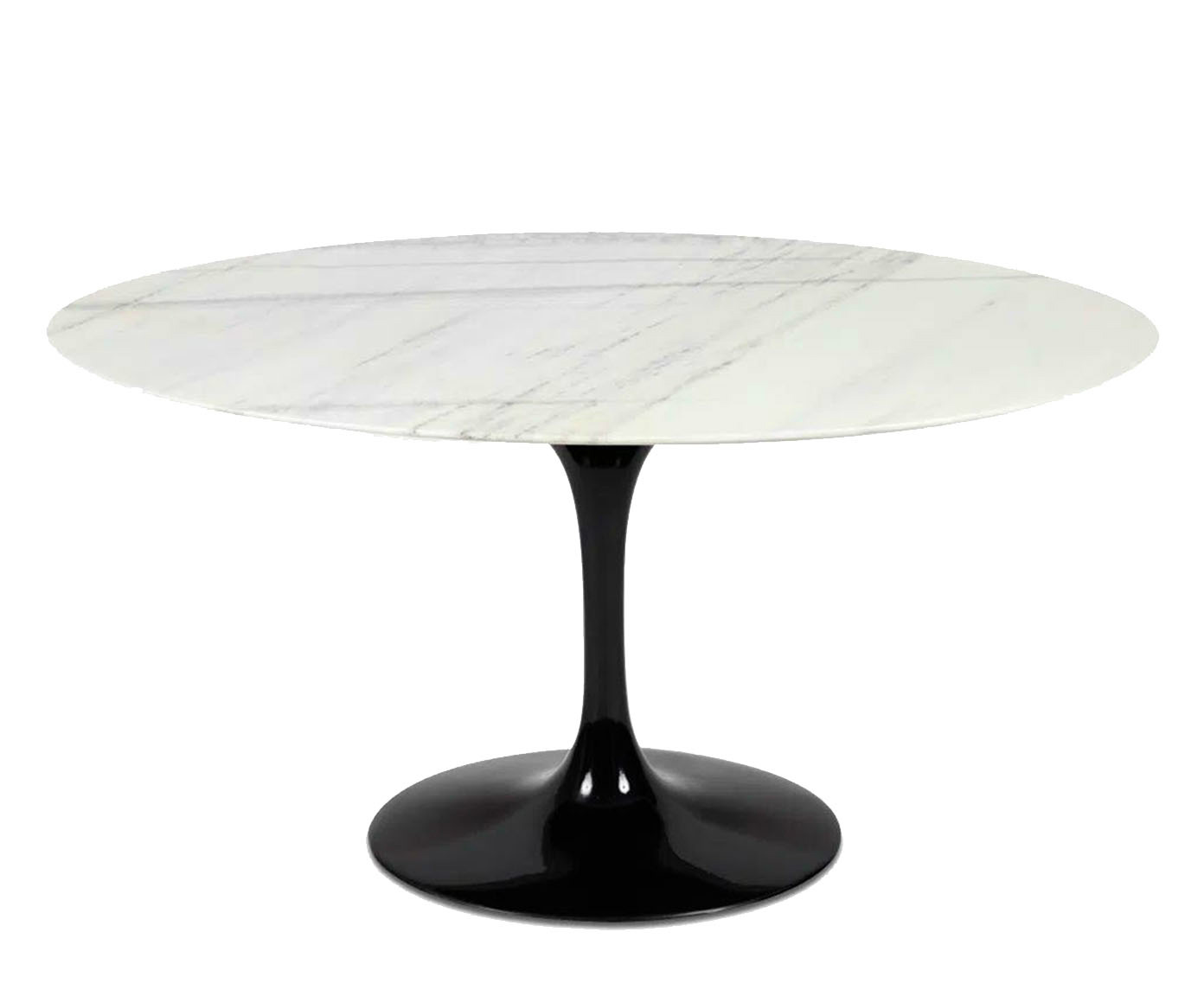 Mesa Saarinen Oval Espirito Santo Base Preta - image 1