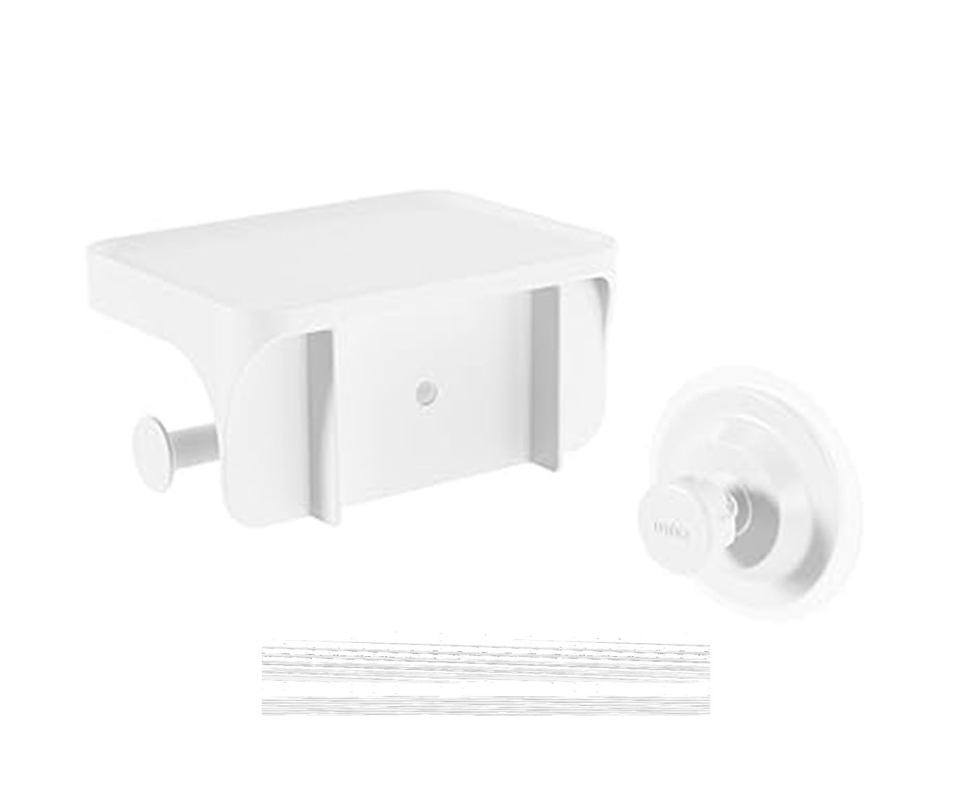 Flex Adhesive Tp Holder Shelf Branco - image 1