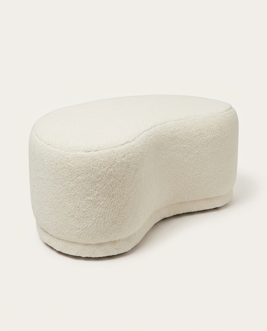 Puff Grand em Boucle Longo Off-White image number 4