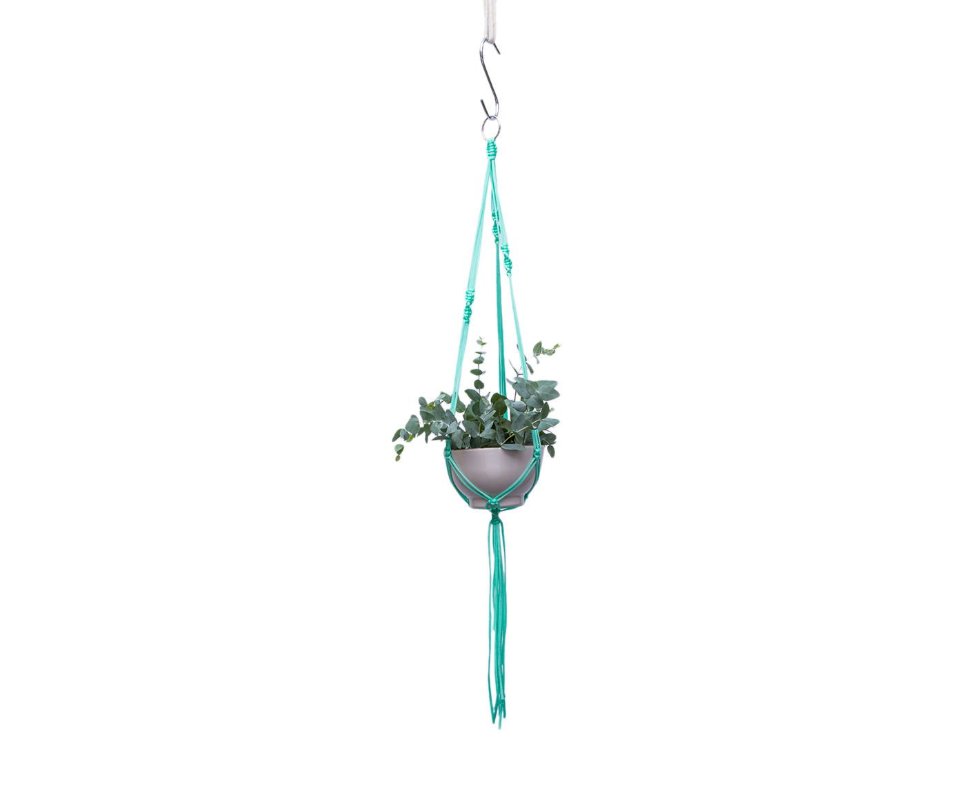 Hanger em Macram&ecirc; First Verde - image 1