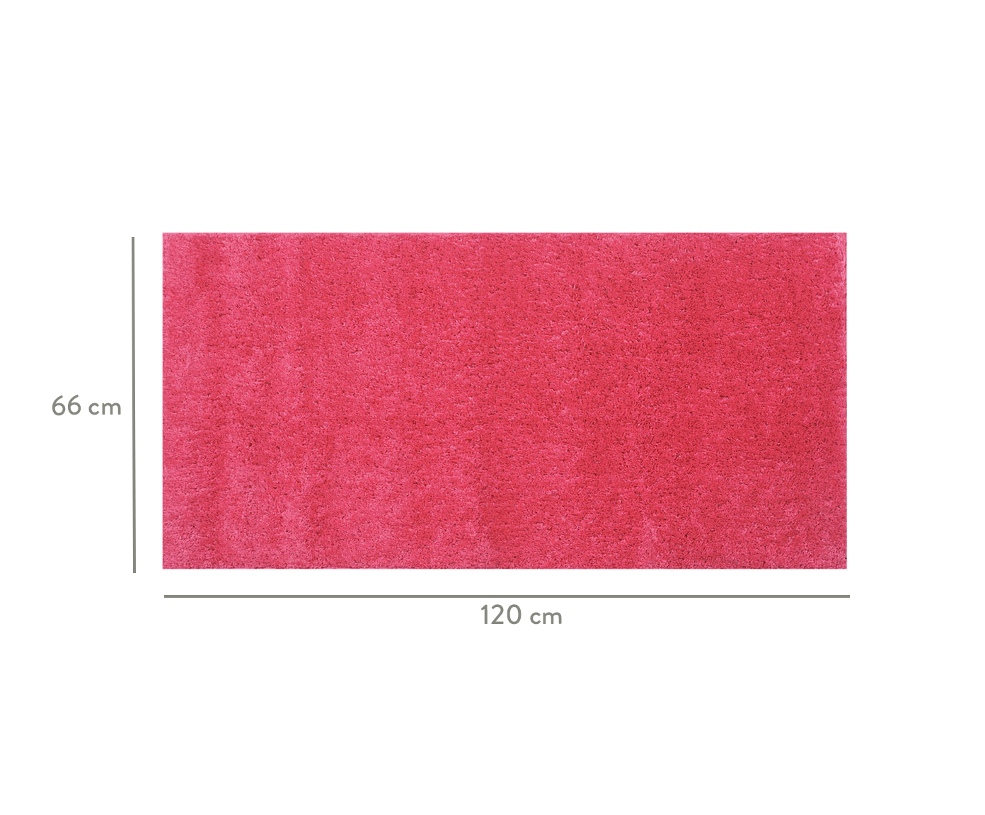 Passadeira Shaggy Beira de Cama Smooth Teen Pink image number 3