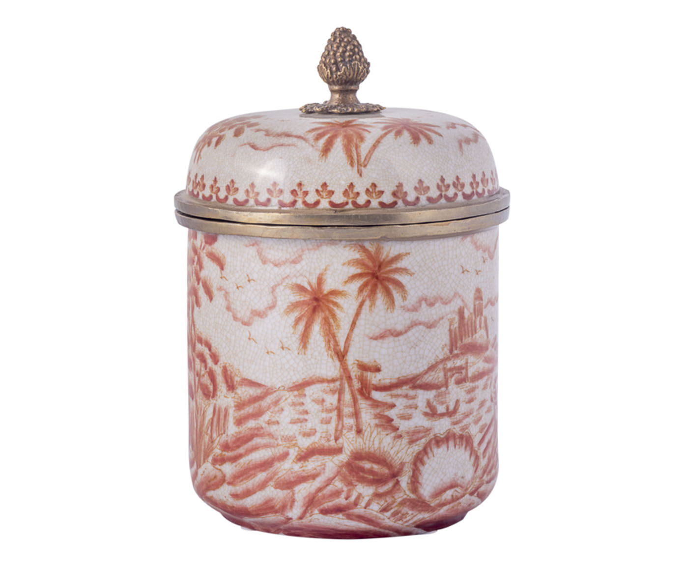 Pote em Porcelana Eudoxo Vermelho - image 0