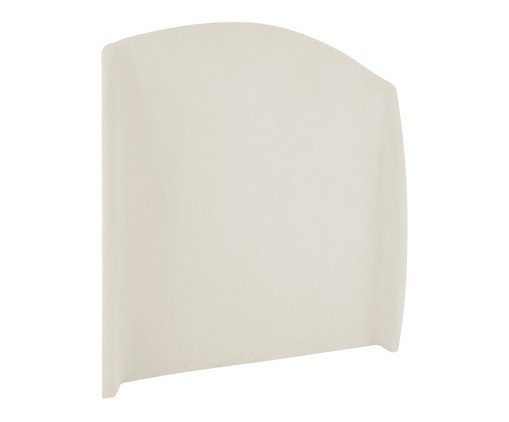 Cabeceira em Boucle Aveludado Smooth OffWhite image number 2
