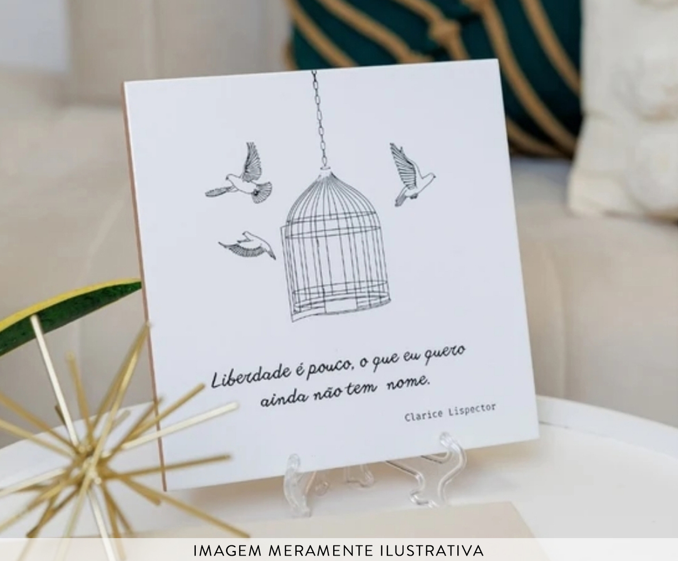 Azulejo Decorativo "Liberdade &eacute; pouco" - image 1