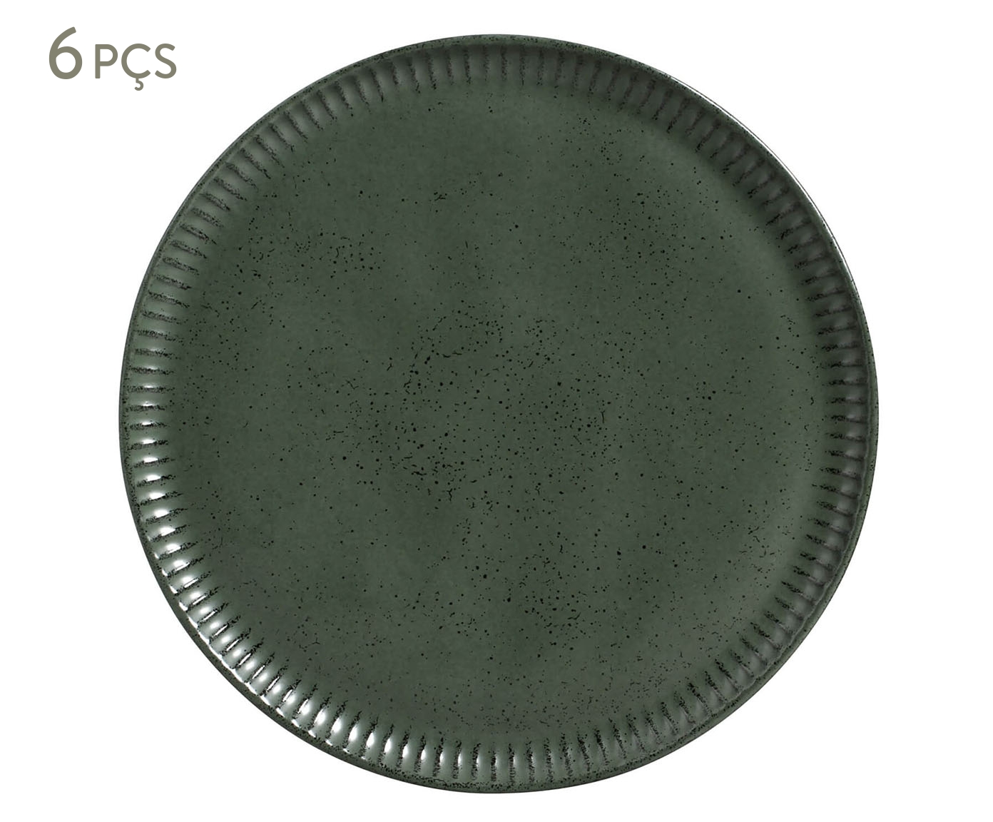 Jogo de Pratos Raso Linhas Greenery Verde - image 0