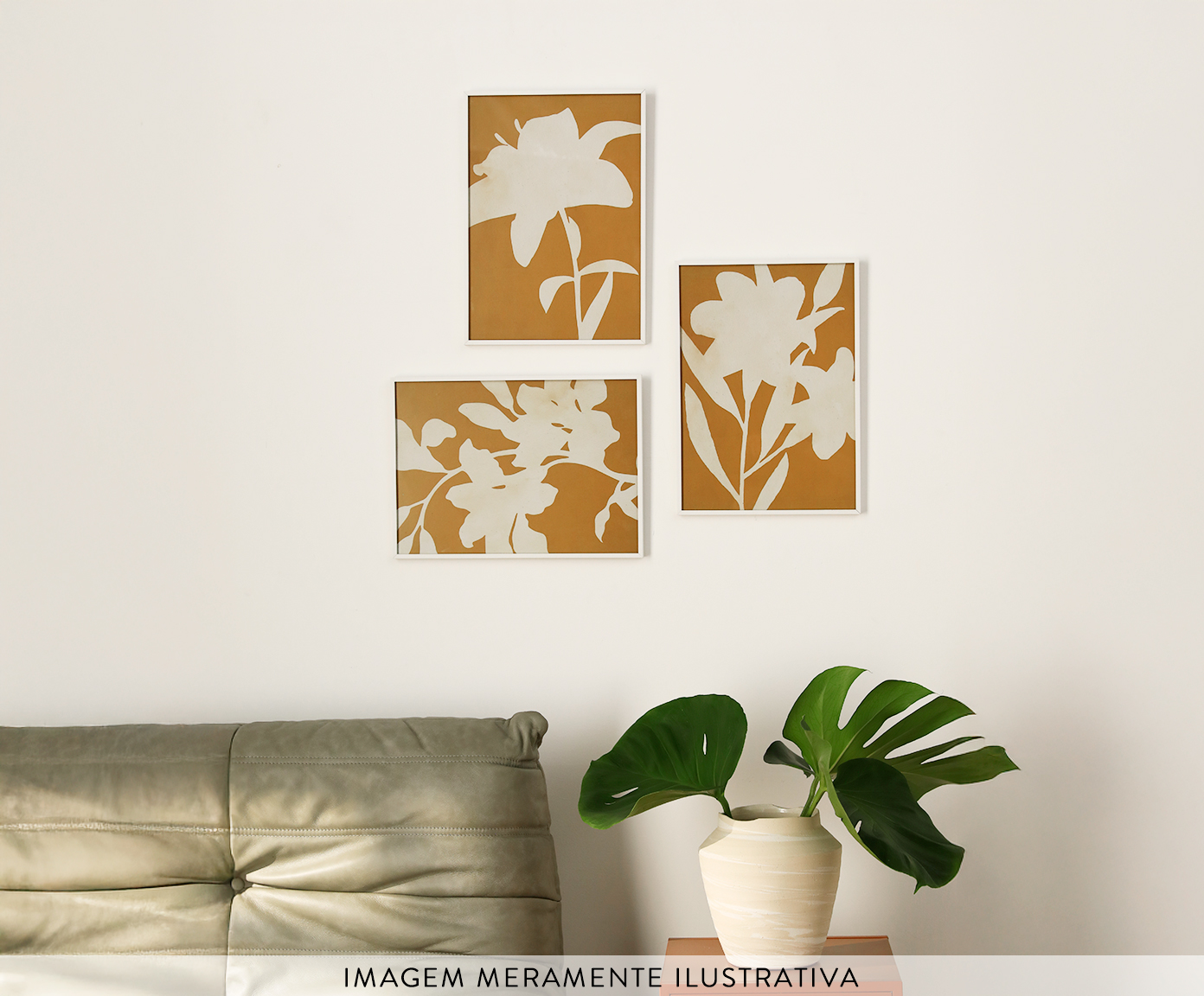 Quadro Decorativo S&eacute;rie L&iacute;rios Aconchego image number 1