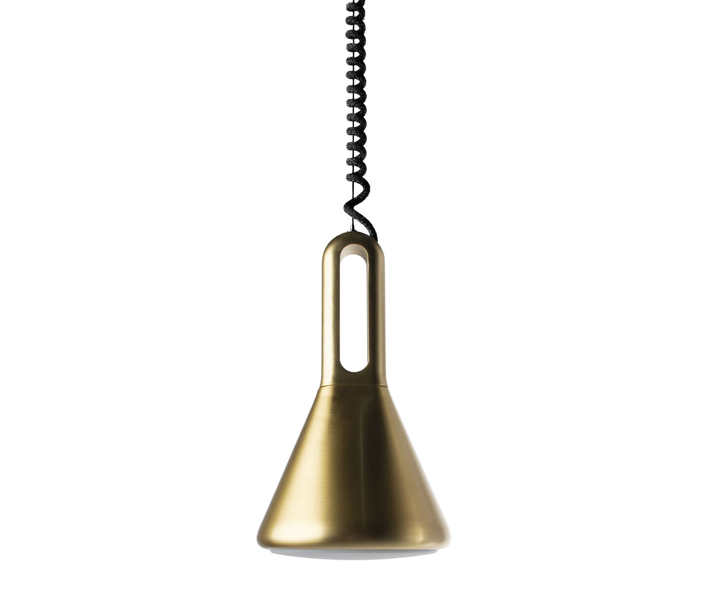 Pendente Retr&aacute;til Dinamarca Dourado Bivolt - image 0