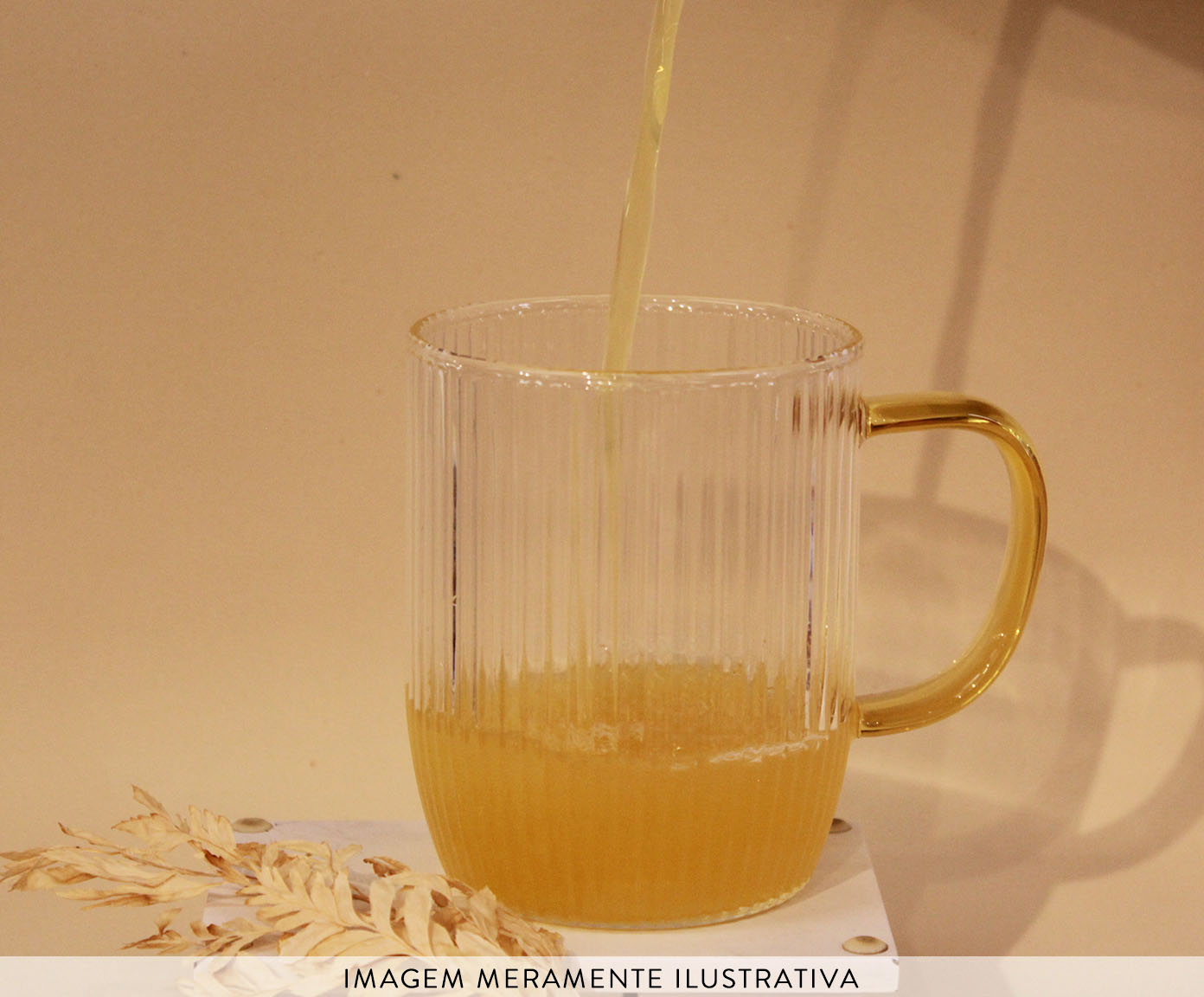 Caneca Canelada Bege image number 2