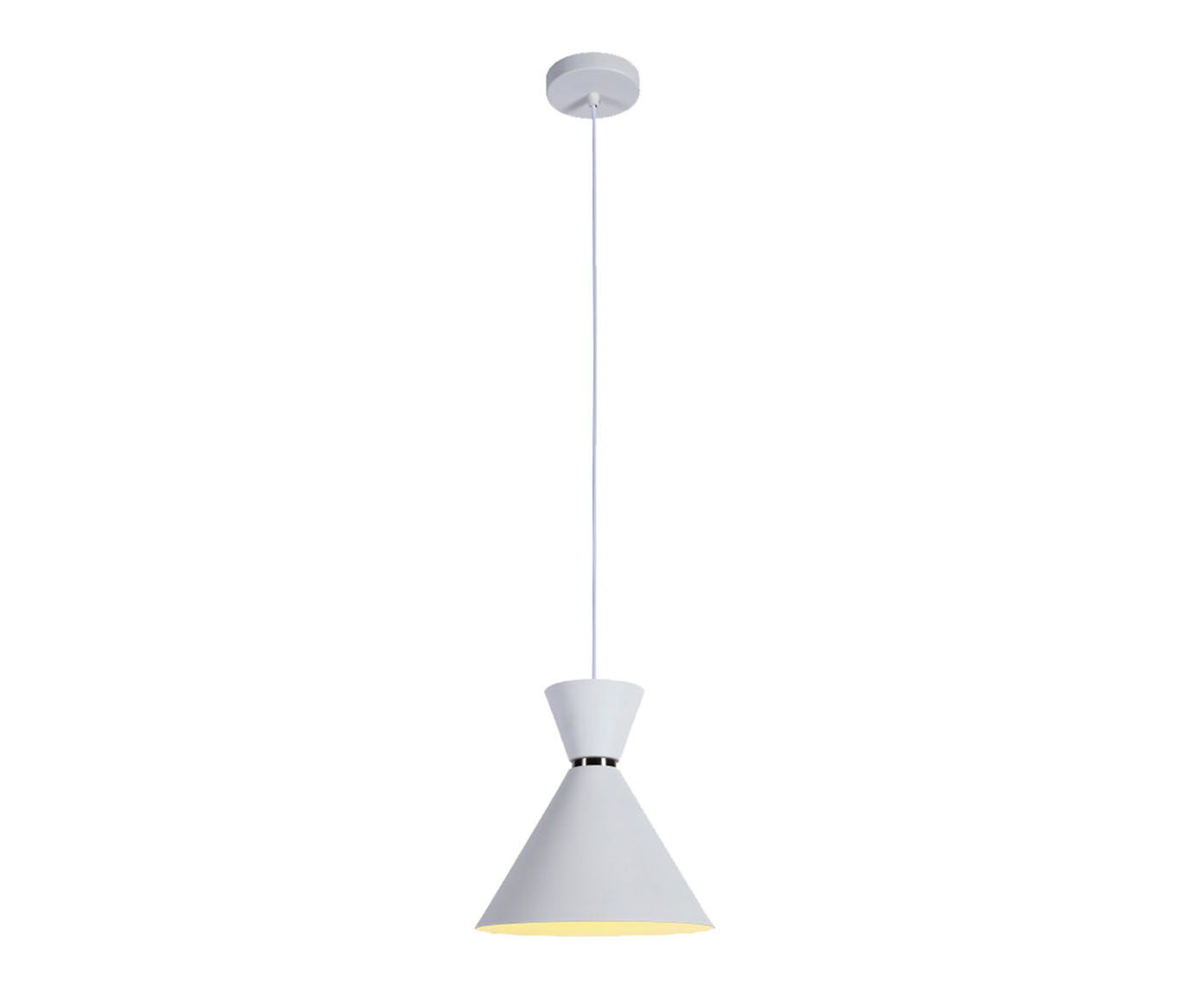 Pendente 40W Set Branco e Nickel - image 1