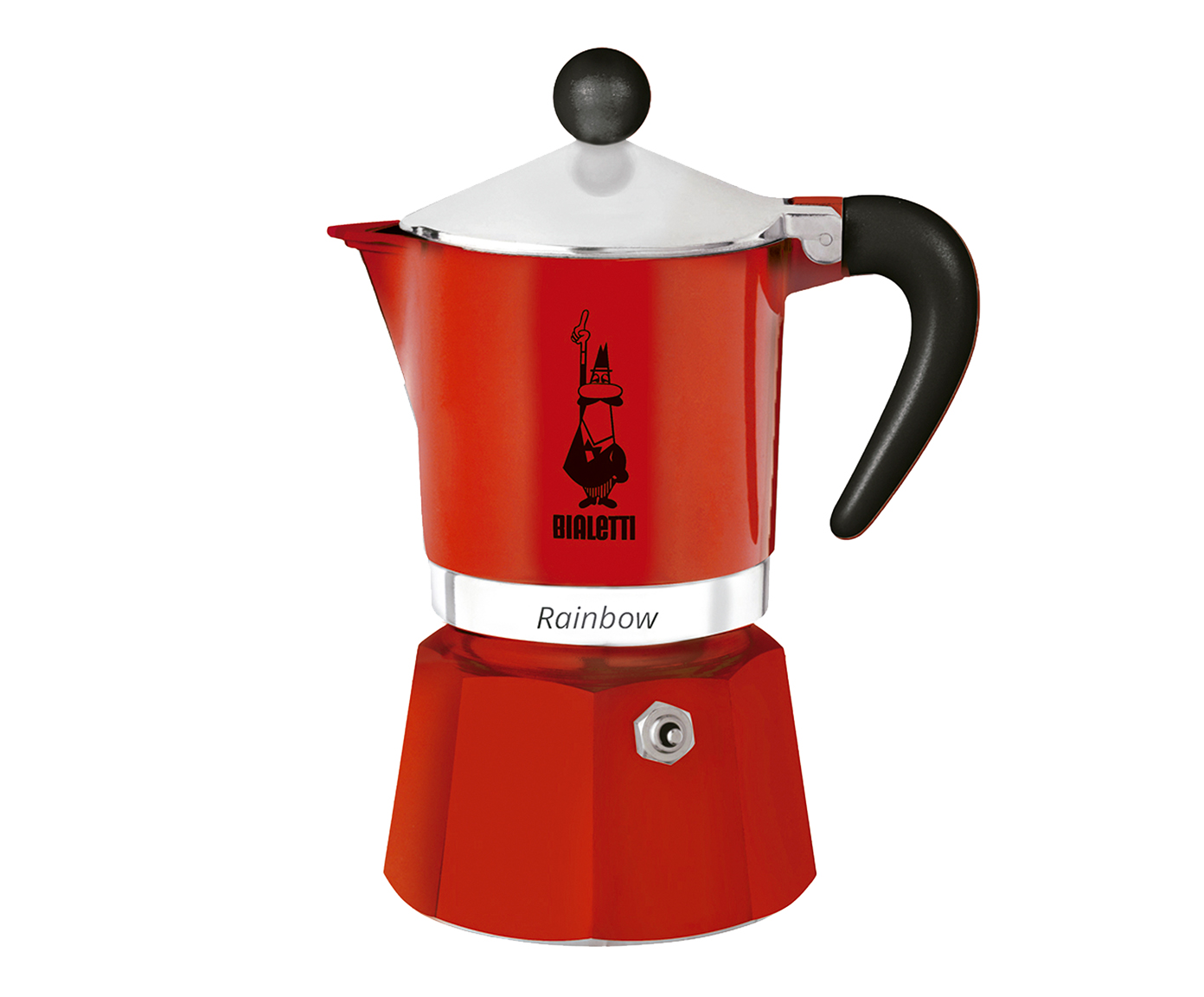 Cafeteira Italiana Rainbow Vermelha - image 0