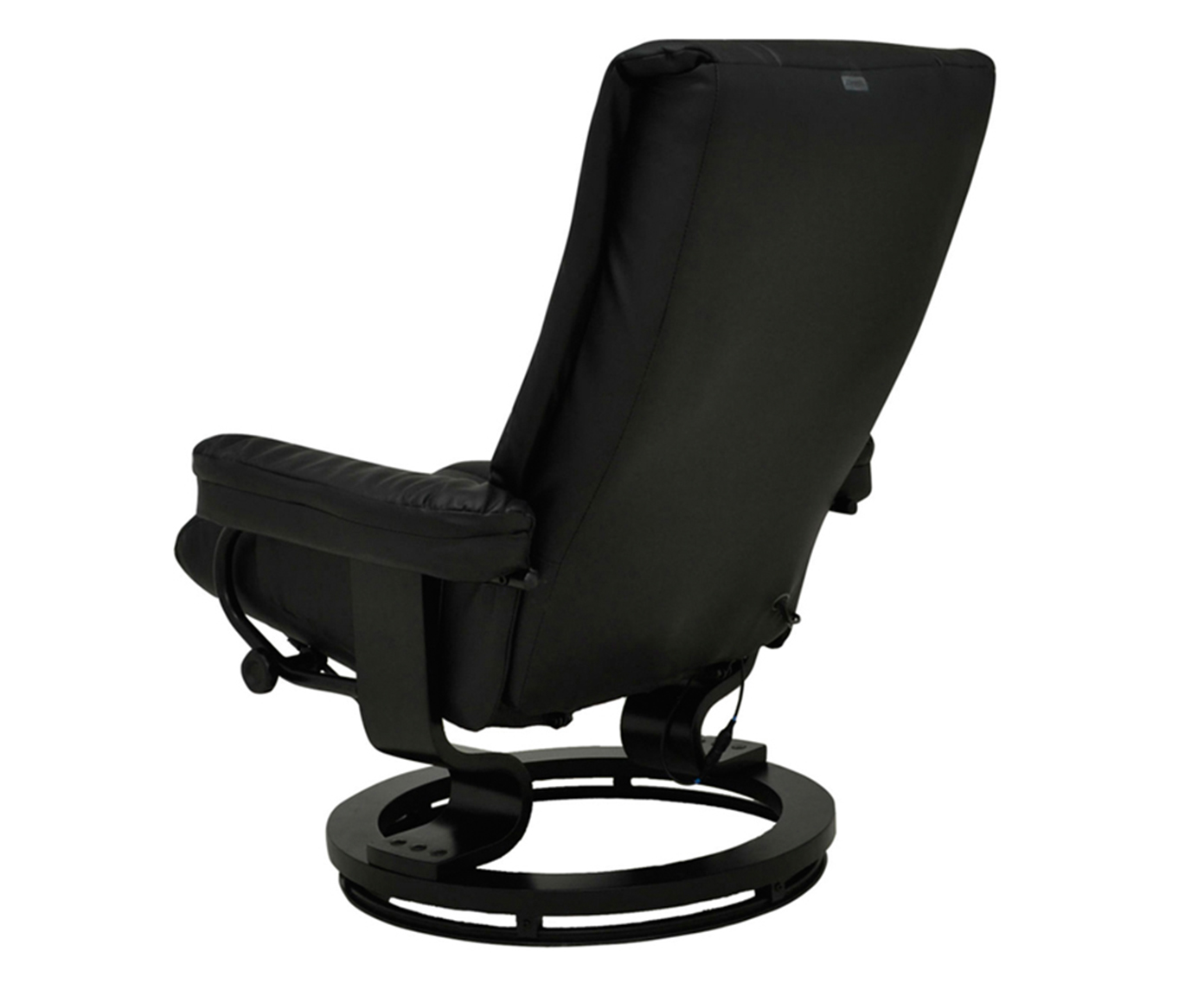 Poltrona de Massagem com Pufe Minsa Preta Bivolt image number 3