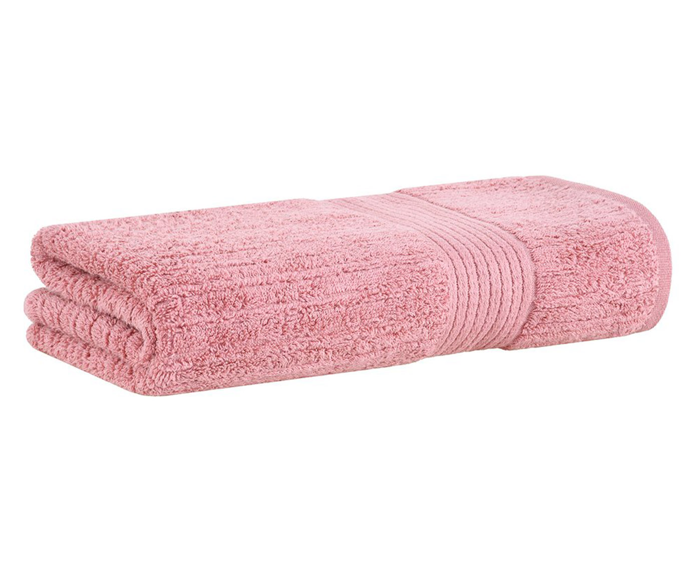 Jogo de Toalhas Fio Penteado Canelado Gigante Rosa - image 1