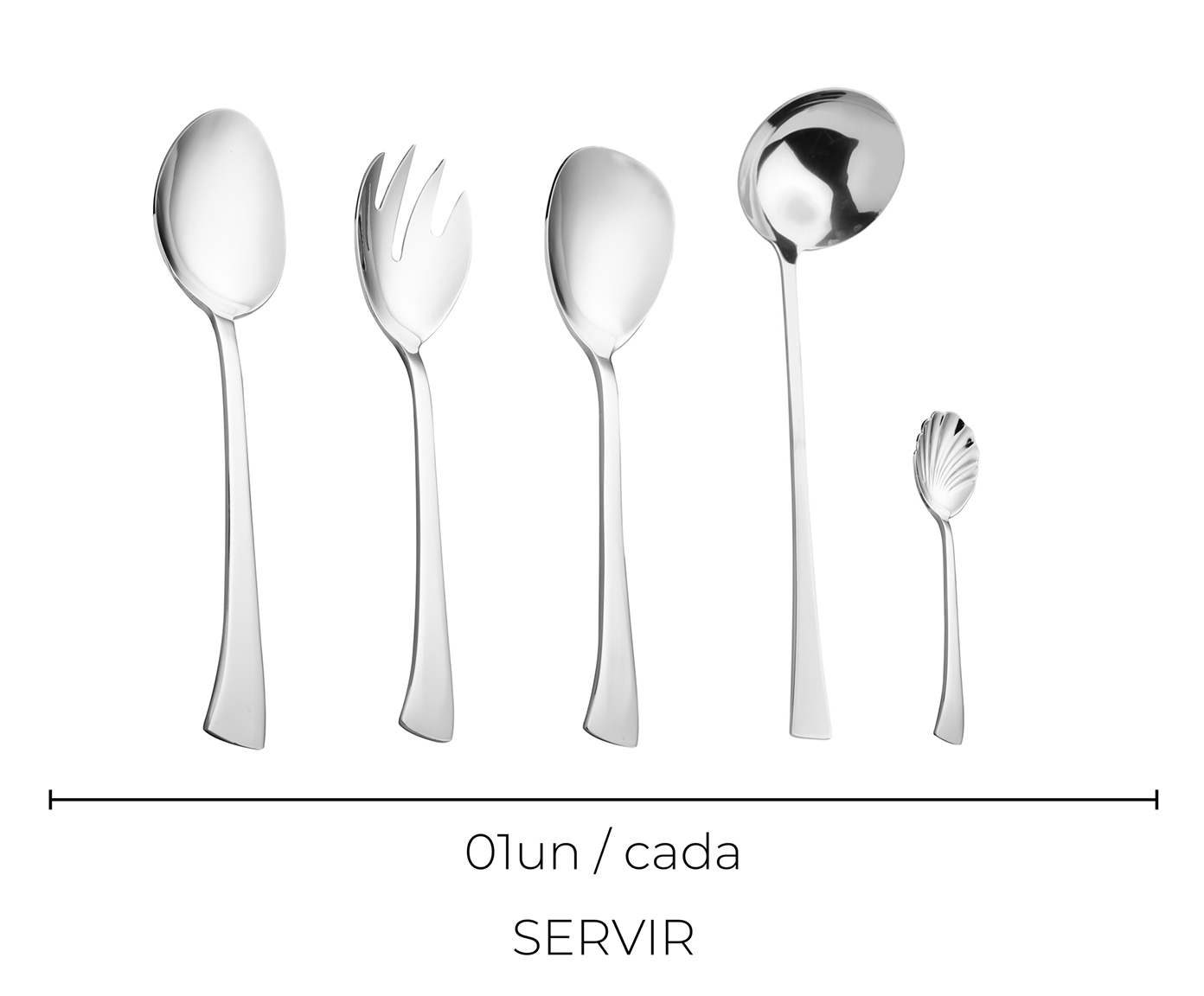 Faqueiro em A&ccedil;o Inox Berna - image 1