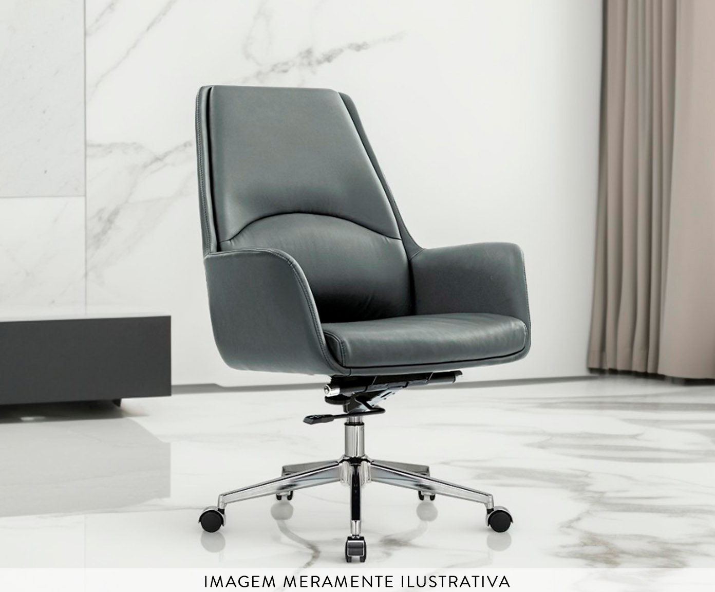 Cadeira Office Atlanta Cinza image number 5