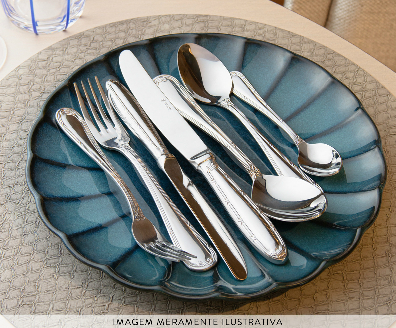 Jogo de Colheres de Mesa em Inox Crois&eacute; image number 5