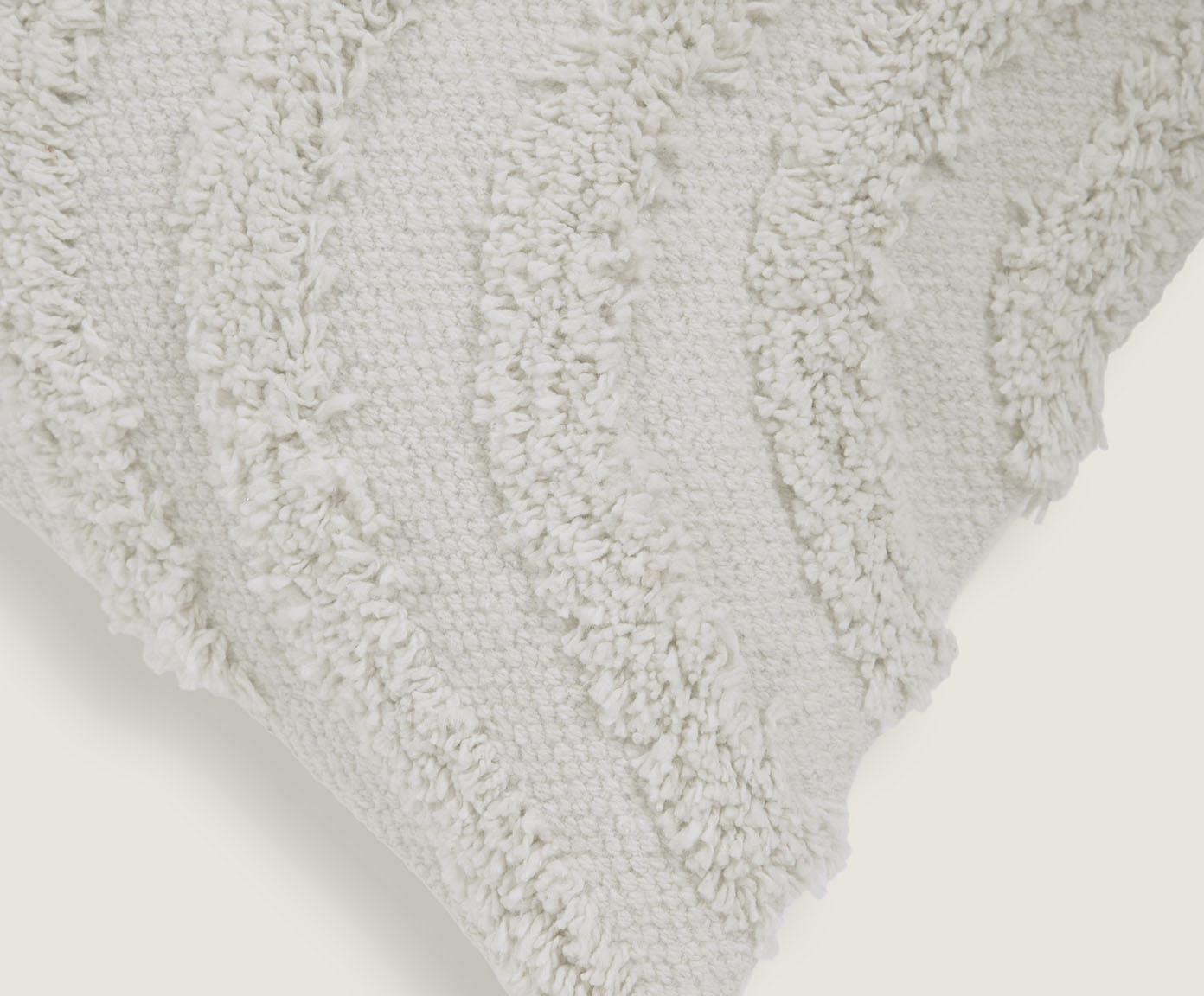 Capa de Almofada Algod&atilde;o Ondas Tufting Off-White image number 2