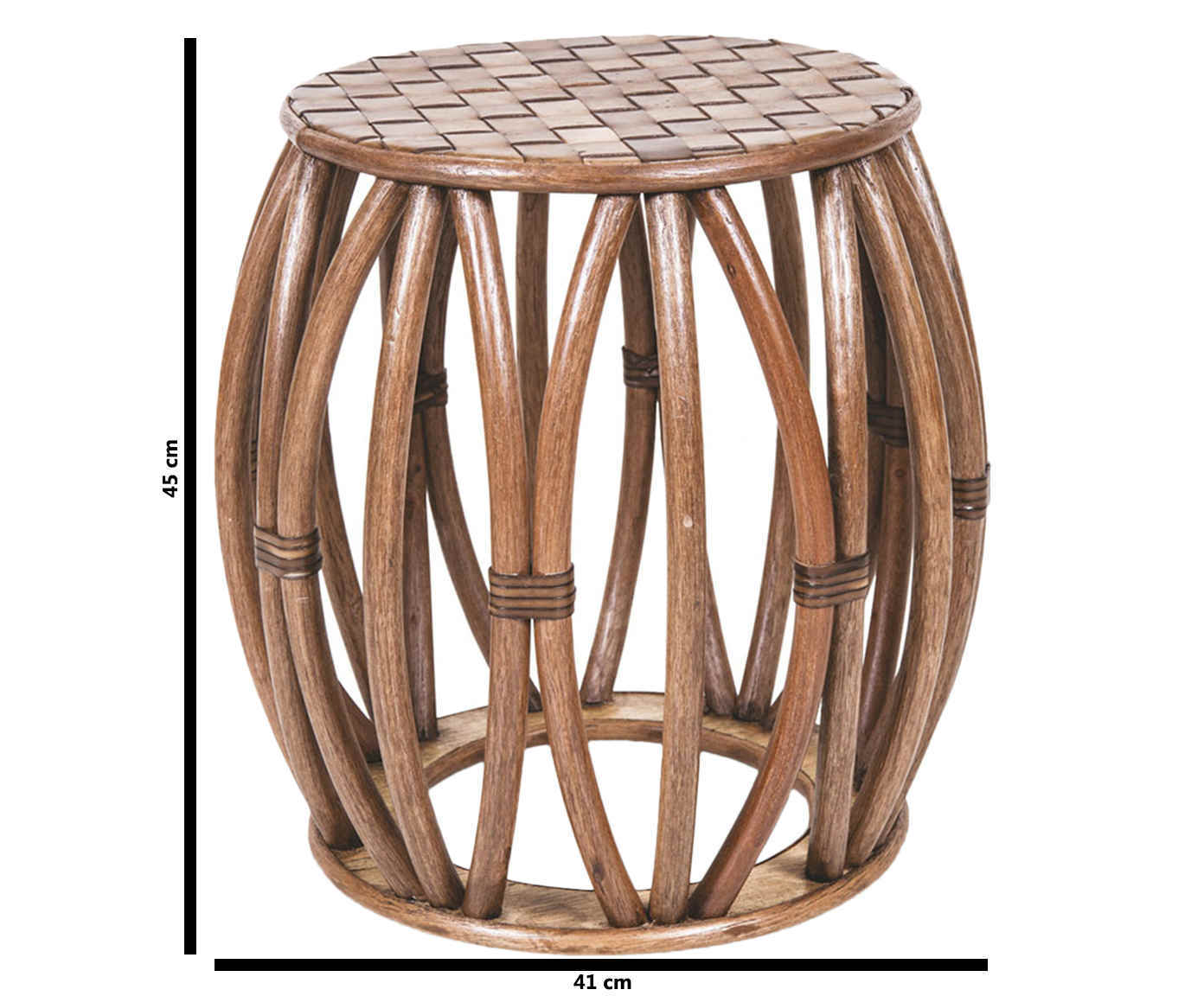 Garden Seat em Couro Dan image number 2
