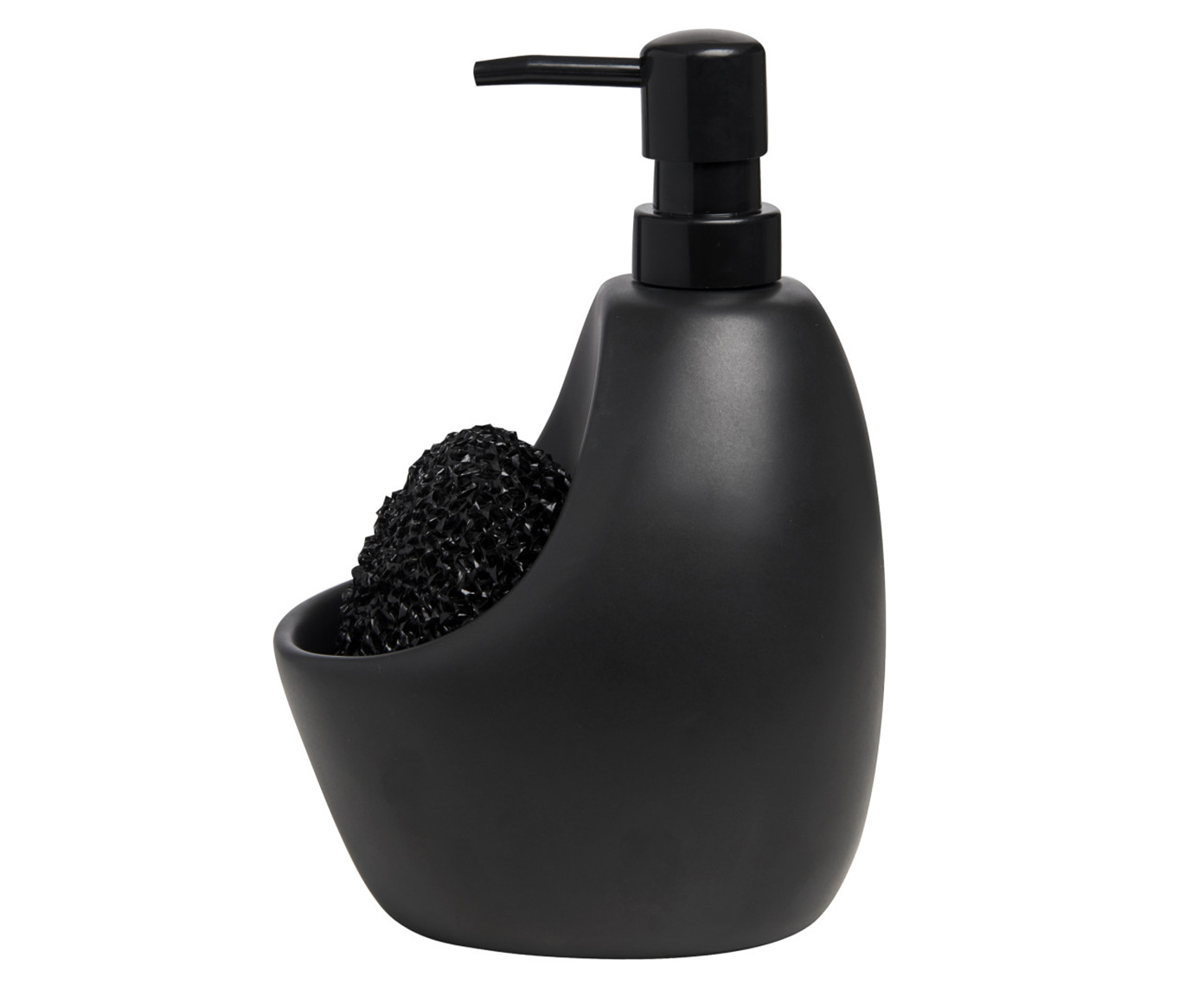 Dispenser para Detergente com esponja Joyce - Preto - image 1