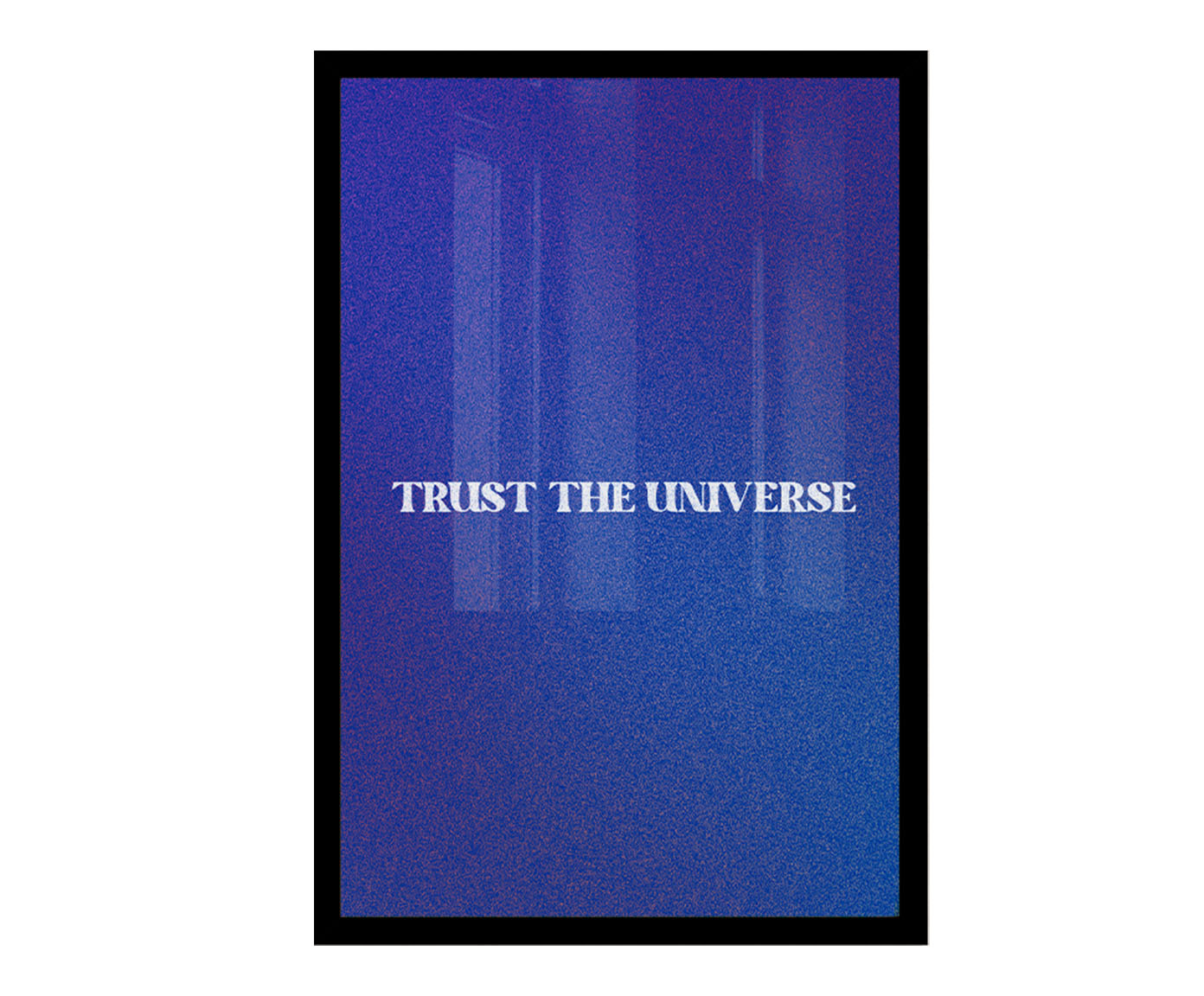 Quadro Trust The Universe com Moldura Preta - image 0