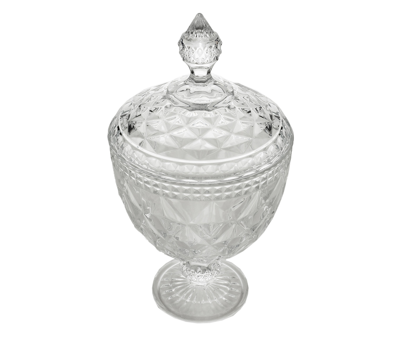 Bomboniere em Cristal Diamond Transparente - image 1