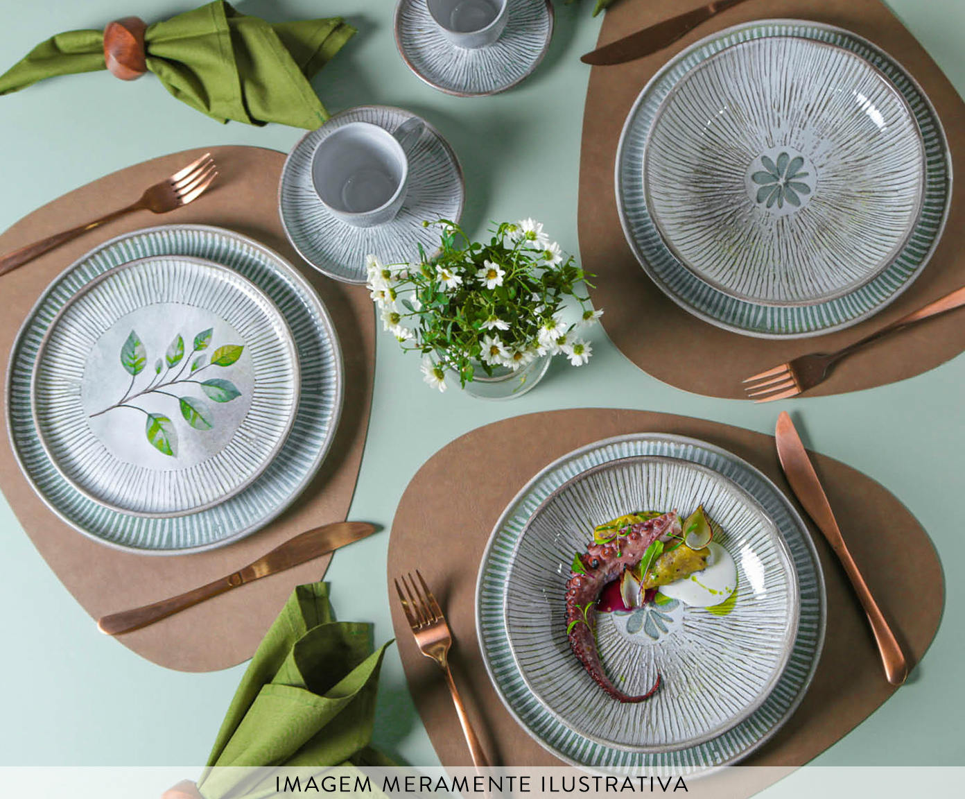 Aparelho de Jantar Bio Evergreen Floral - 30P&ccedil;s image number 2
