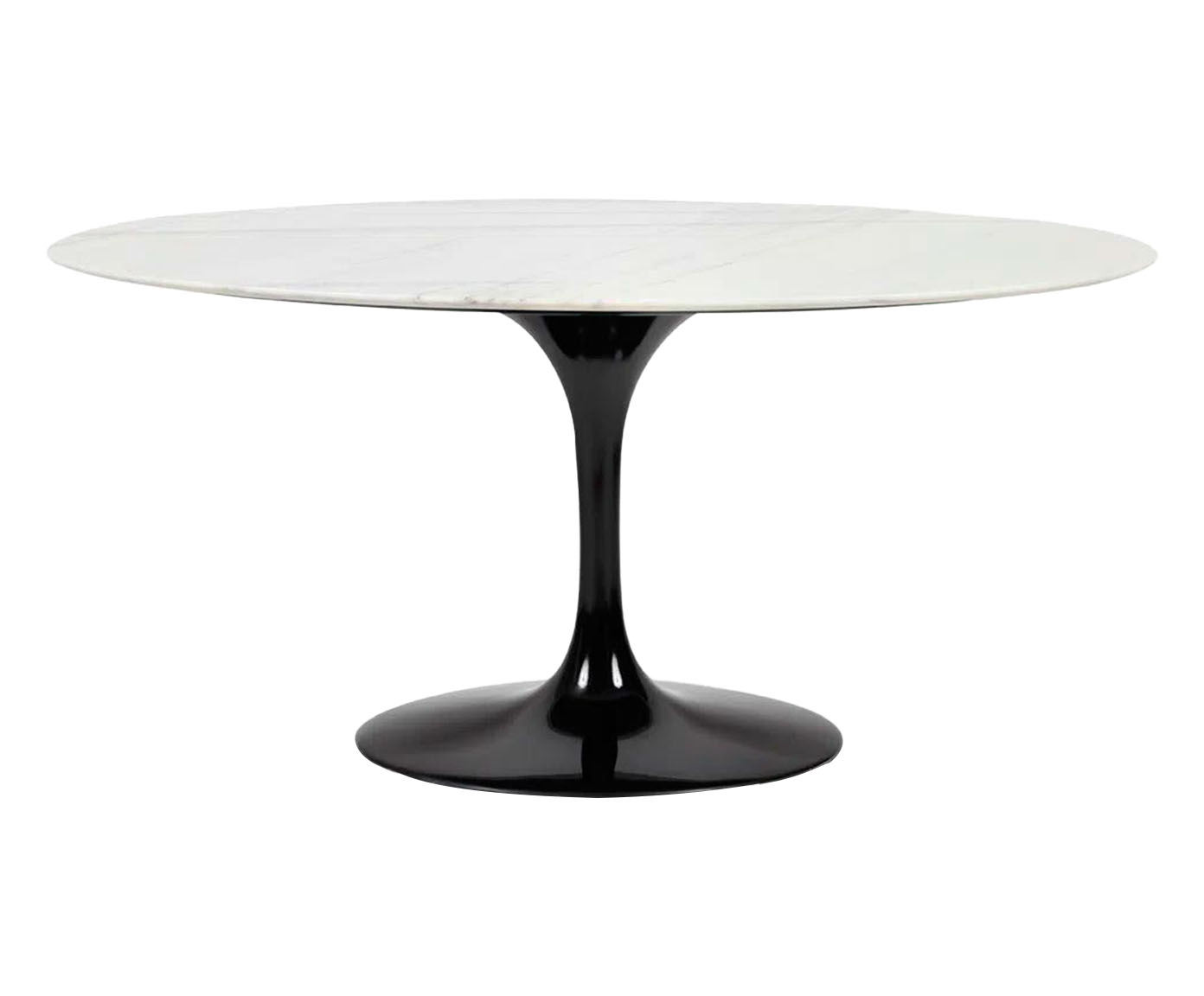 Mesa Saarinen Oval Espirito Santo Base Preta - image 1