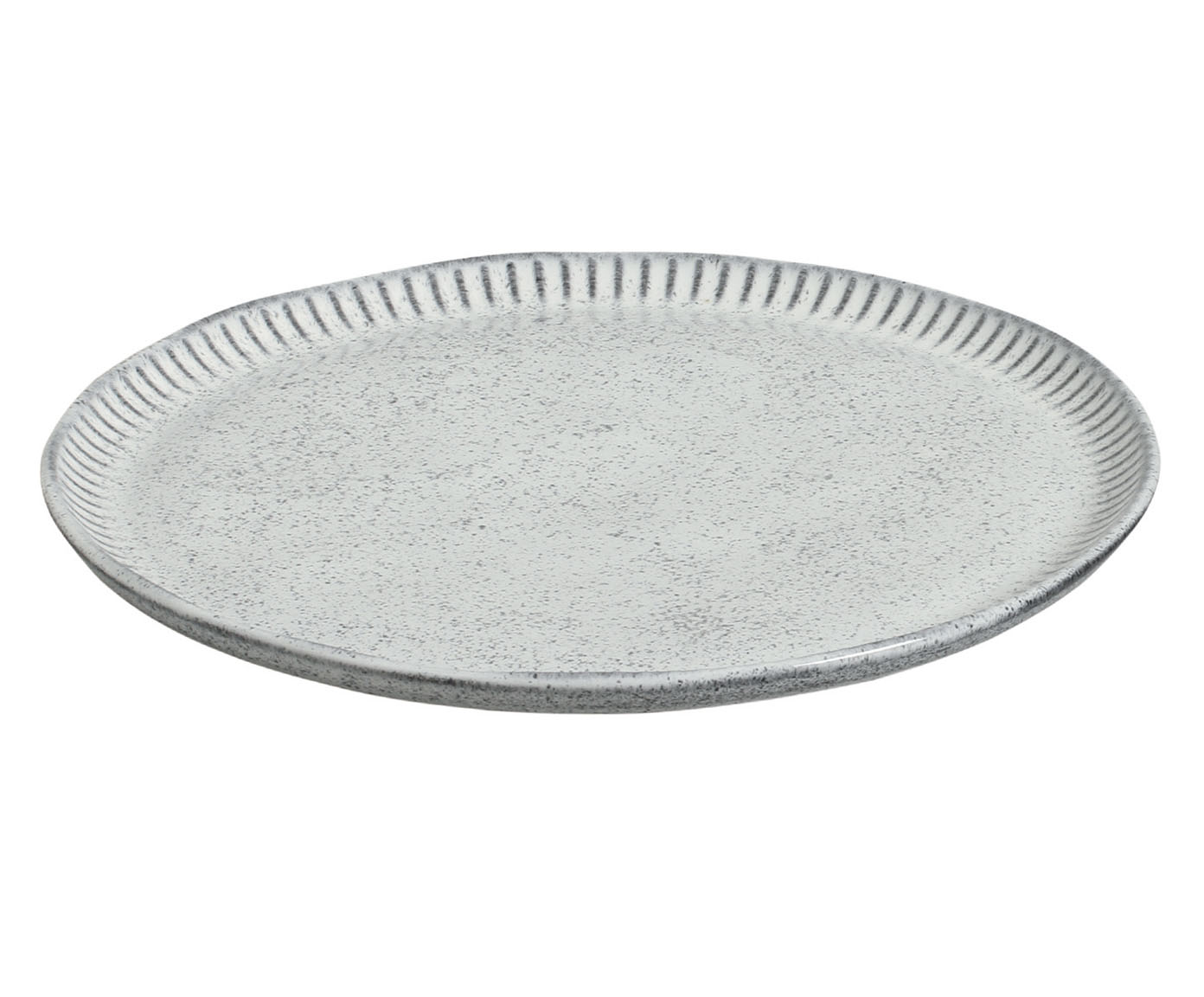 Jogo de Pratos Raso Linhas Echo Branco - image 1