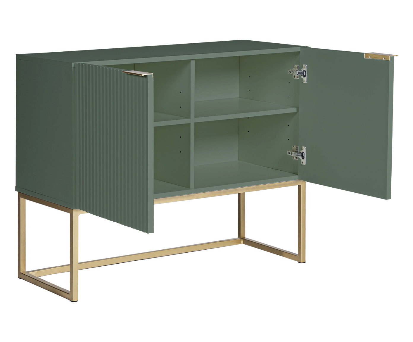 Buffet Ondulado 2 Portas Verde image number 3