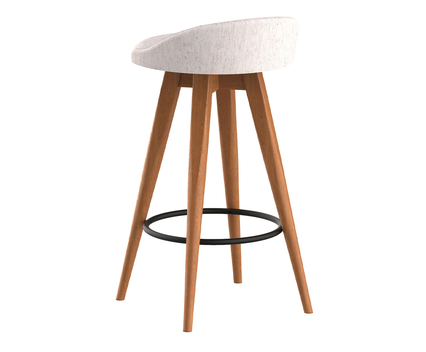 Banqueta Girat&oacute;ria Willi - Branco - image 1