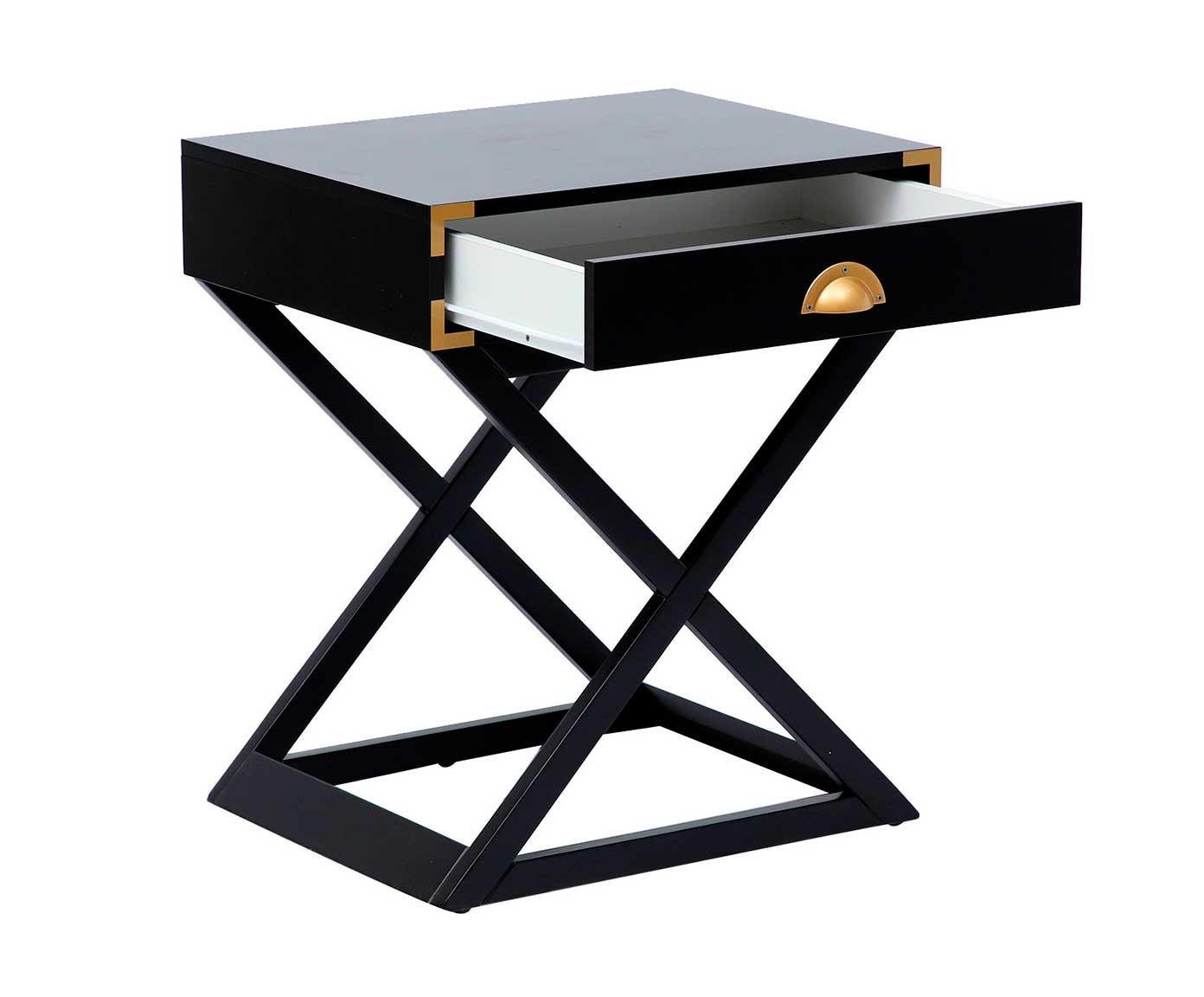 Mesa de Cabeceira Cross - Preto image number 3