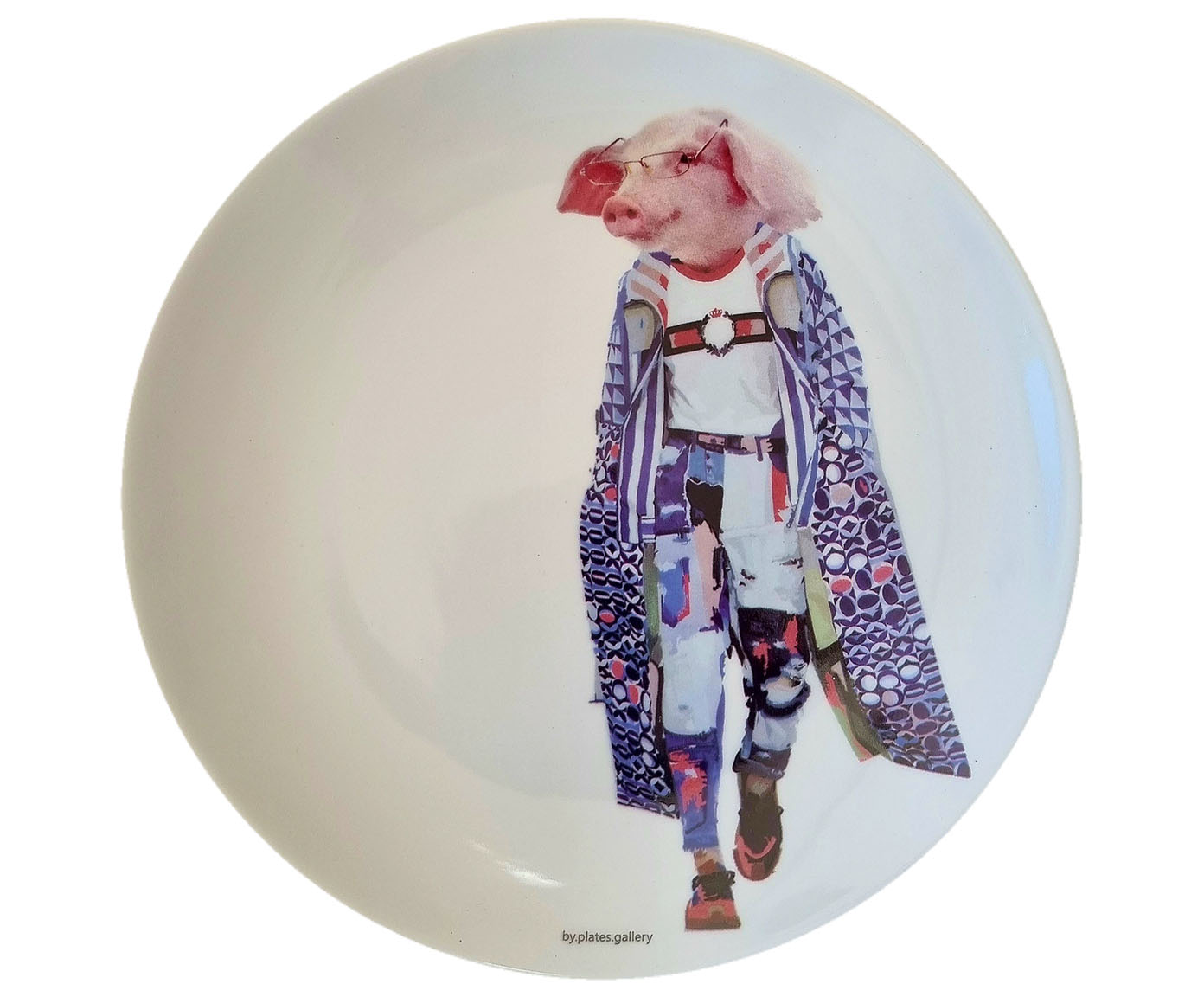 Prato de Porcelana Porco Fashion Arthur - image 0