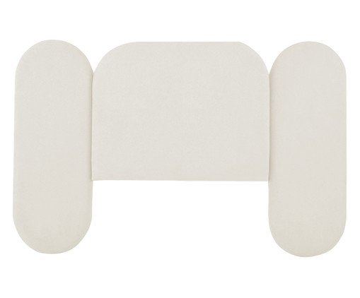 Cabeceira em Boucle Aveludado Arco Embrace OffWhite - image 0