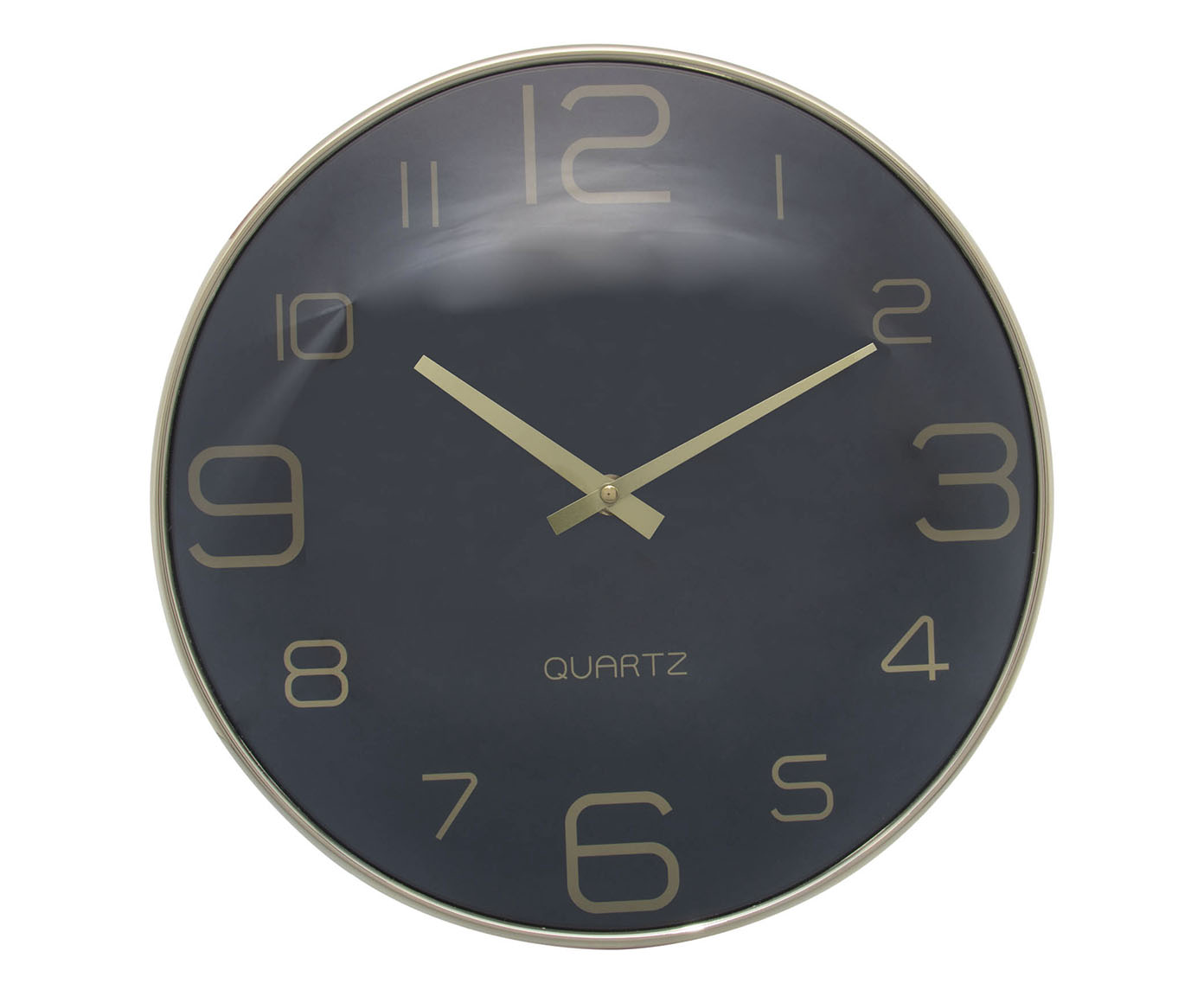 Rel&oacute;gio de Parede Chronos Preto com Dourado - image 0