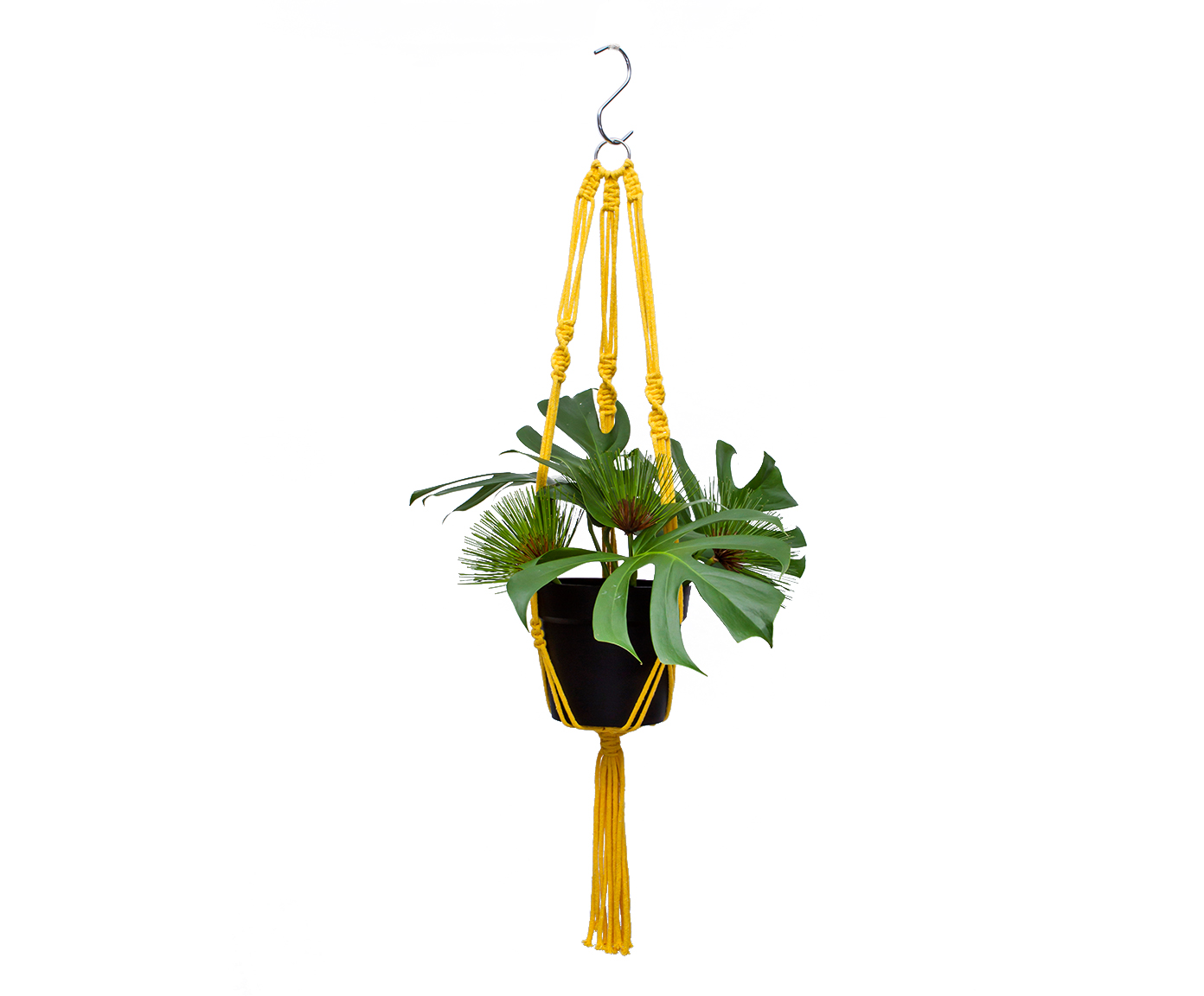 Hanger em Macram&ecirc; Clean Amarelo image number 2
